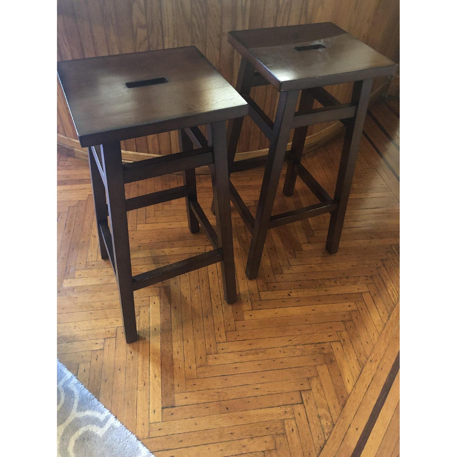 Brown Barn Style Bar Stools - image-1