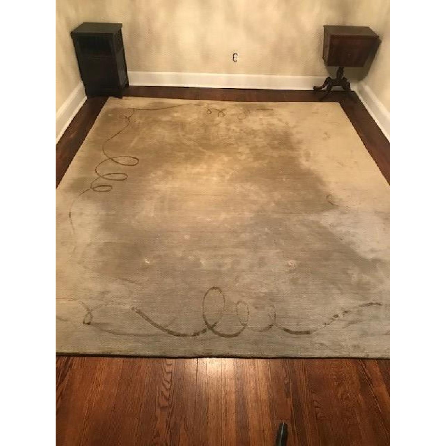 Barbara Barry Area Rug w/ Border Scroll Design - image-1