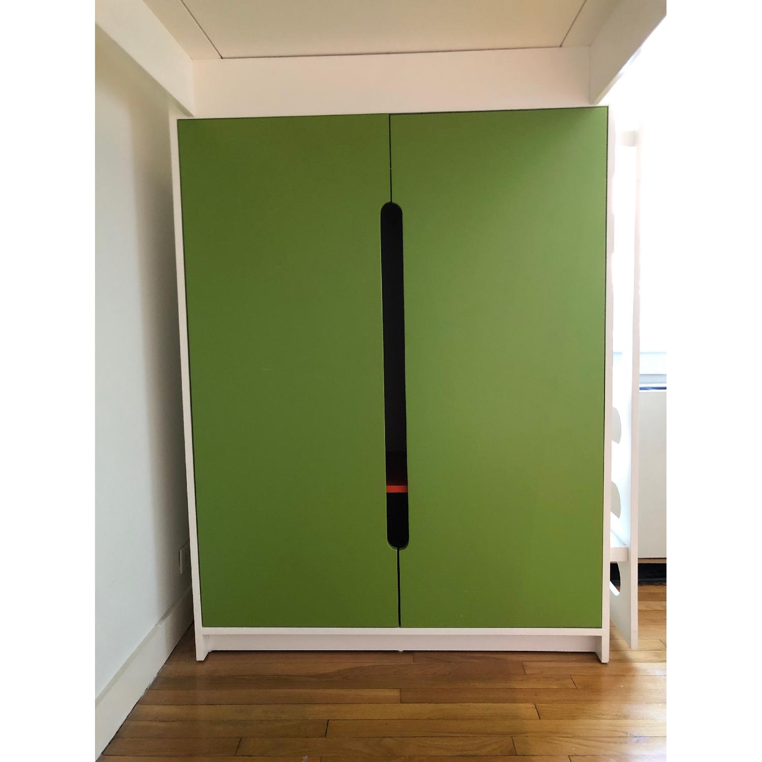 DucDuc Kids Alex Loft Bed w/ Built-in Armoire - image-3