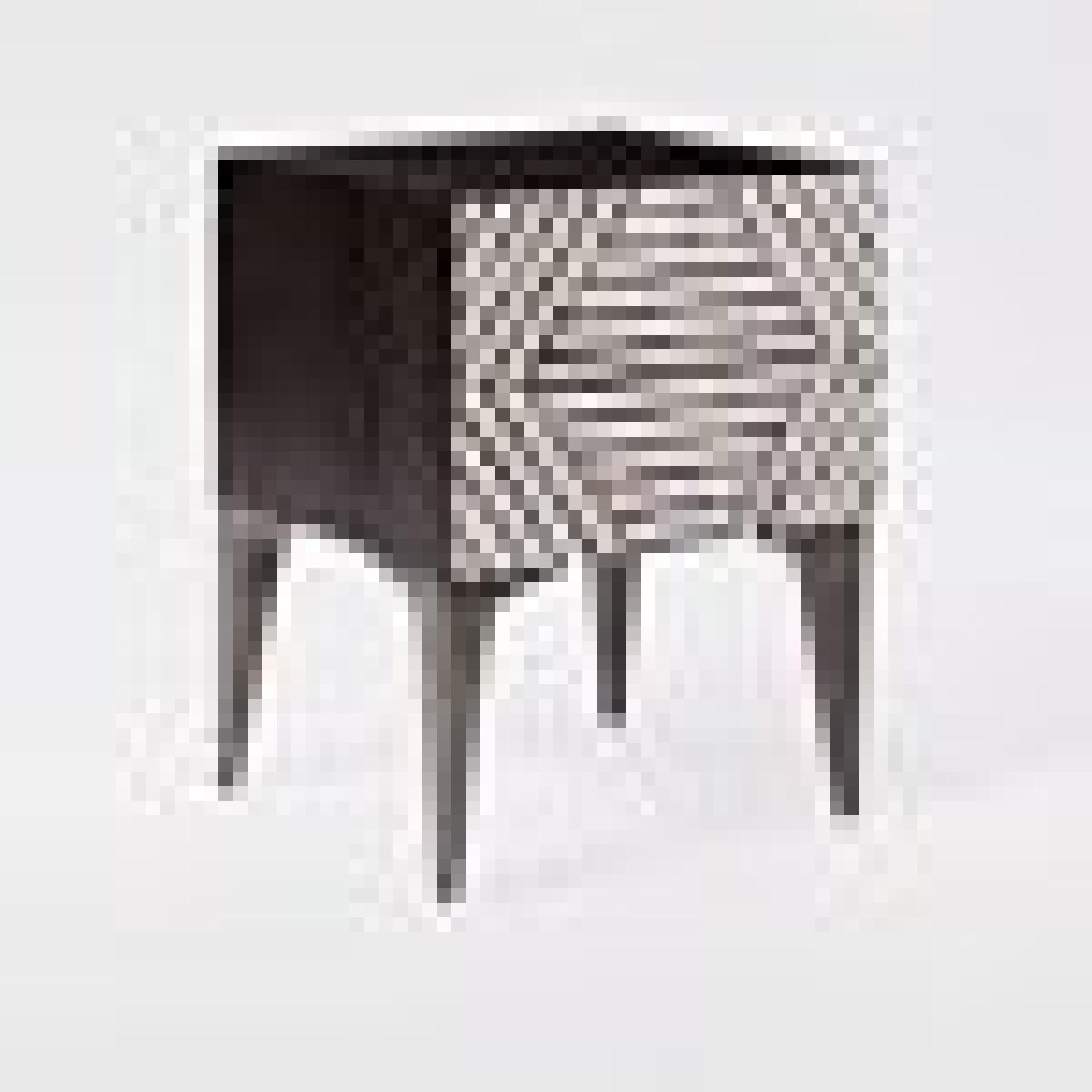 West Elm Bone Inlay Black & White Nightstand - image-1