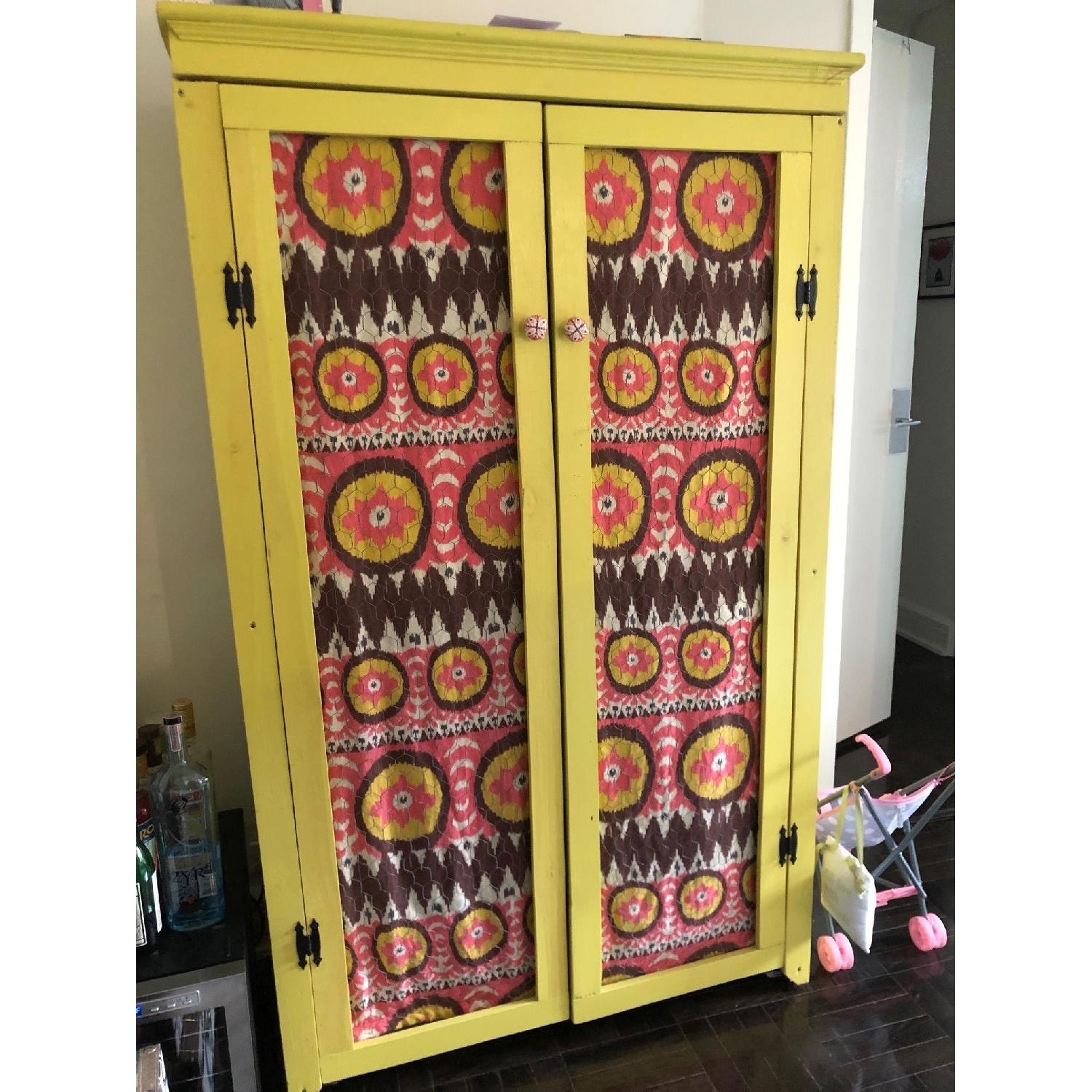 Handmade Reclaimed Wood Pantry Cabinet - image-1