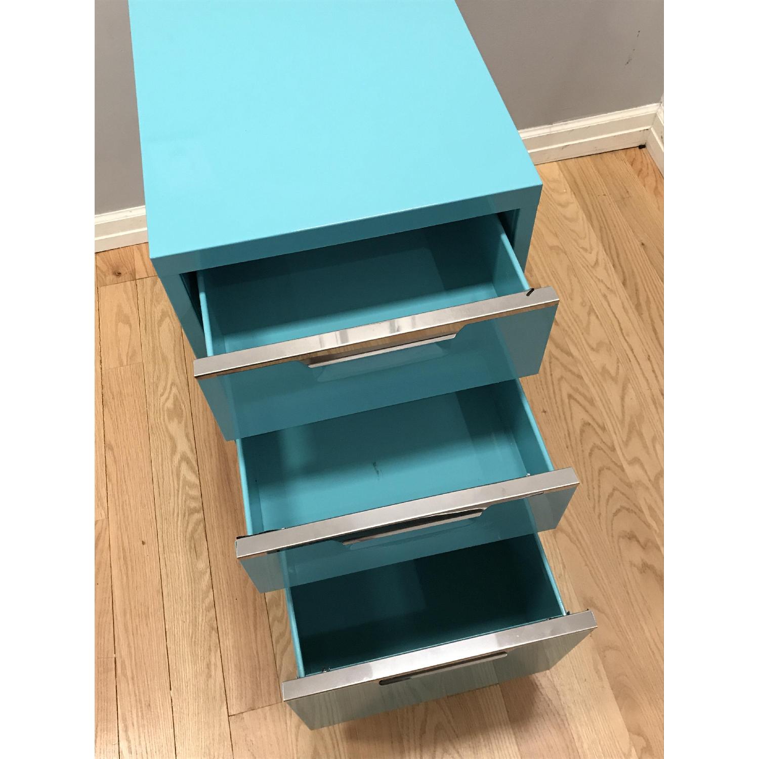 CB2 TPS 3Drawer Teal File AptDeco
