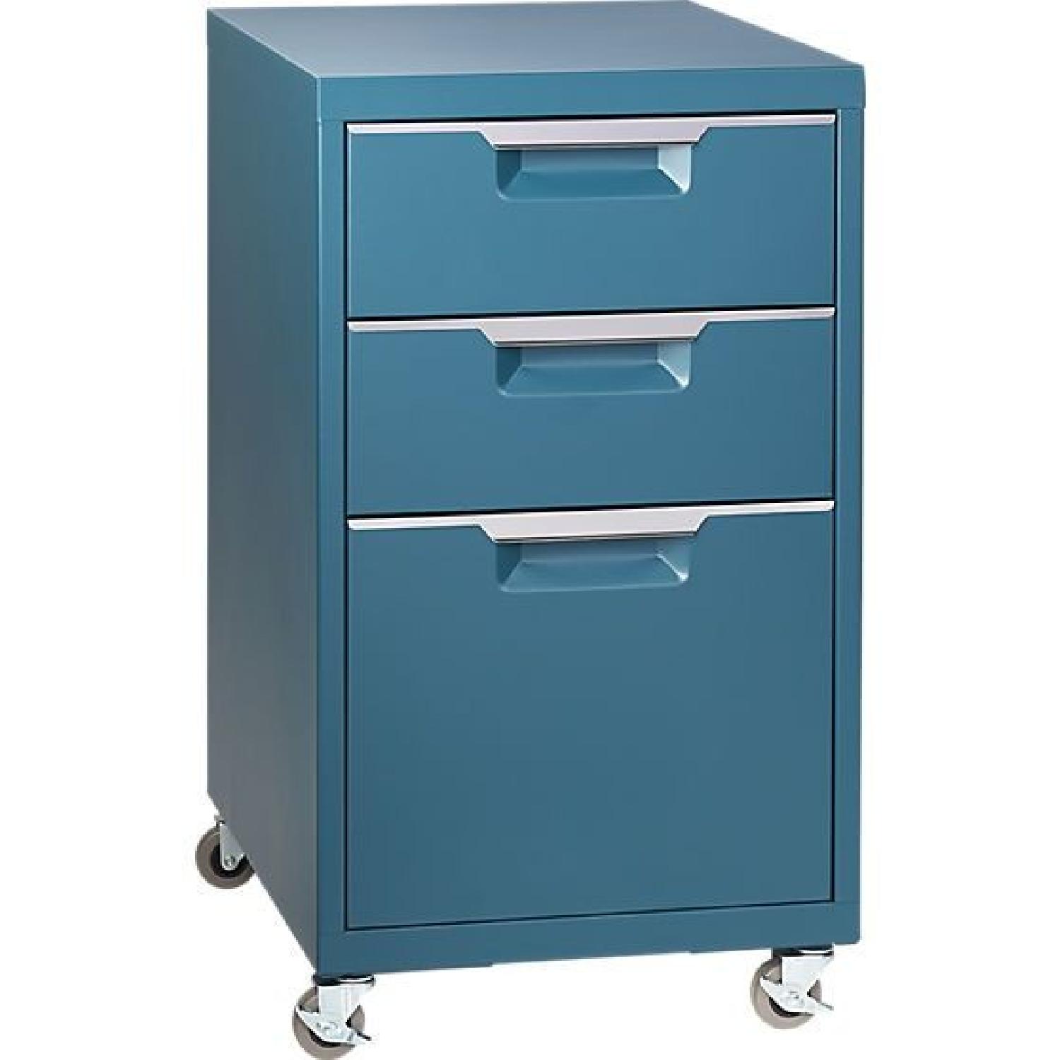CB2 TPS 3Drawer Teal File AptDeco