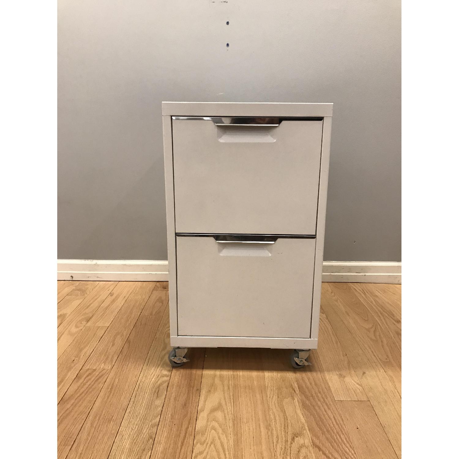CB2 TPS White 2Drawer Filing AptDeco