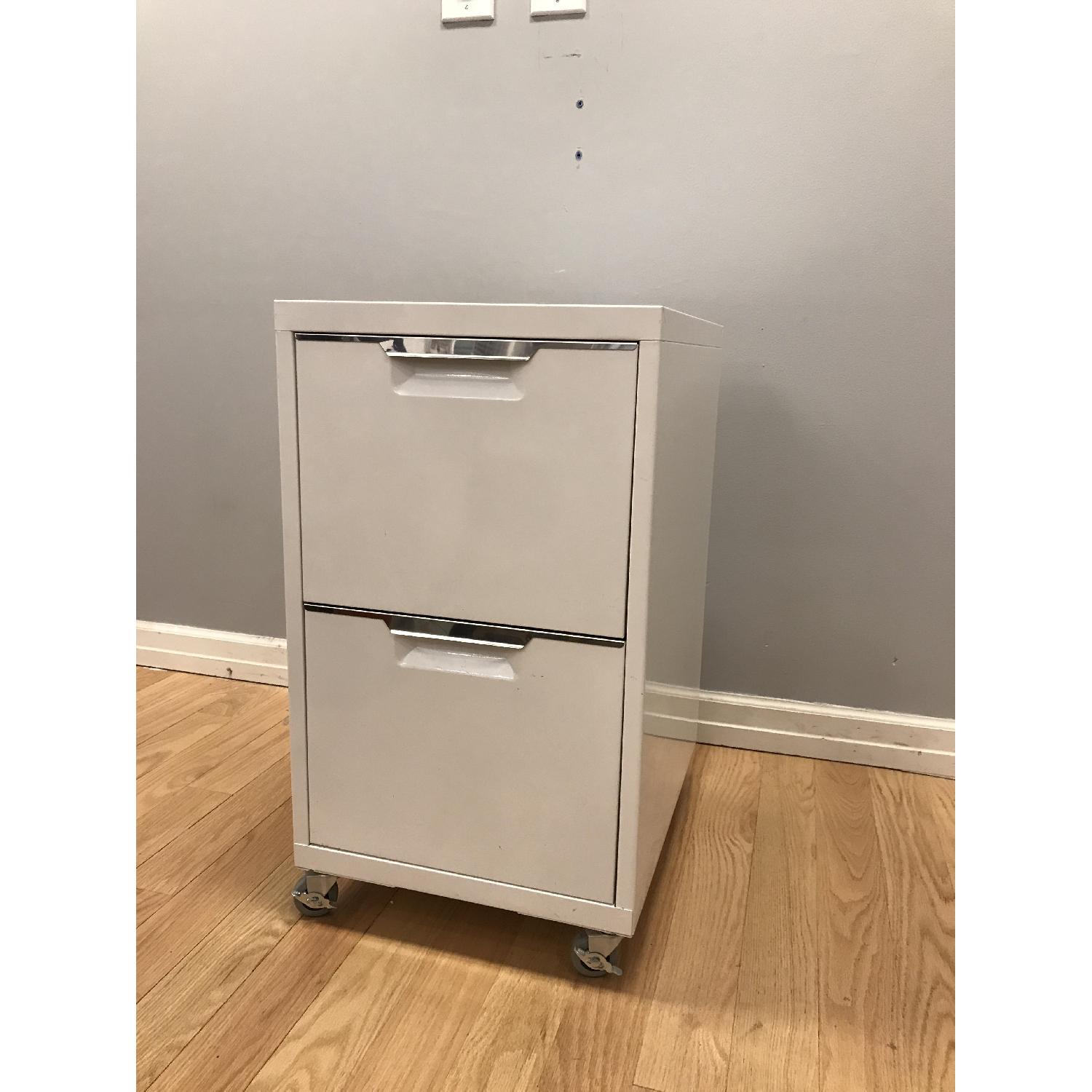CB2 TPS White 2-Drawer Filing Cabinet - image-2