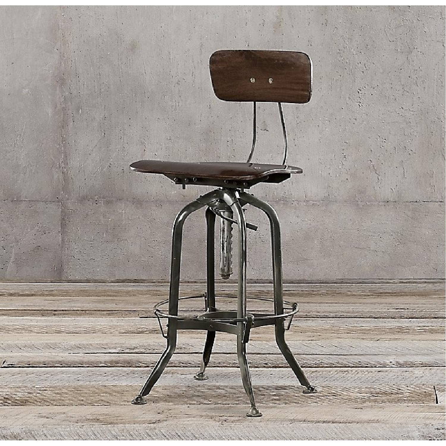 Restoration Hardware 1940's Vintage Toledo Bar Chairs - image-4