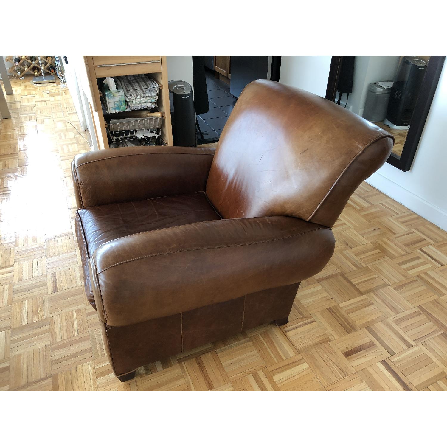 Pottery Barn Manhattan Club Chair & Ottoman - image-4