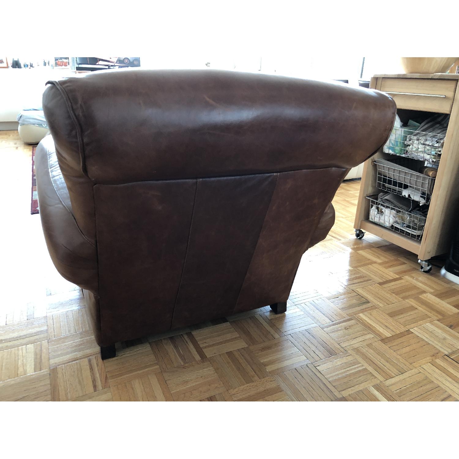 Pottery Barn Manhattan Club Chair & Ottoman - image-5