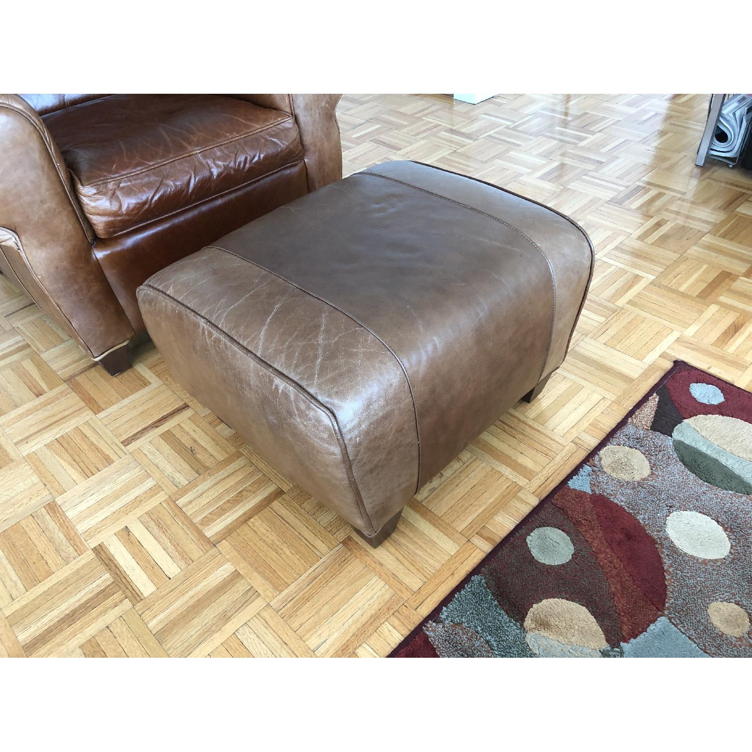 Pottery Barn Manhattan Club Chair & Ottoman - image-6