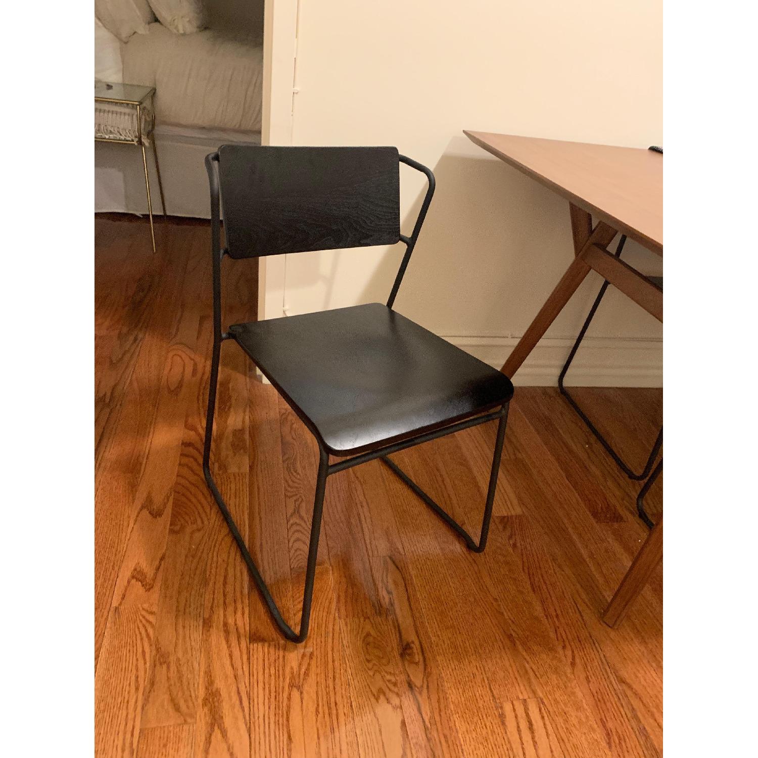 Target Project 62 Black Sled Dining Chairs - image-1