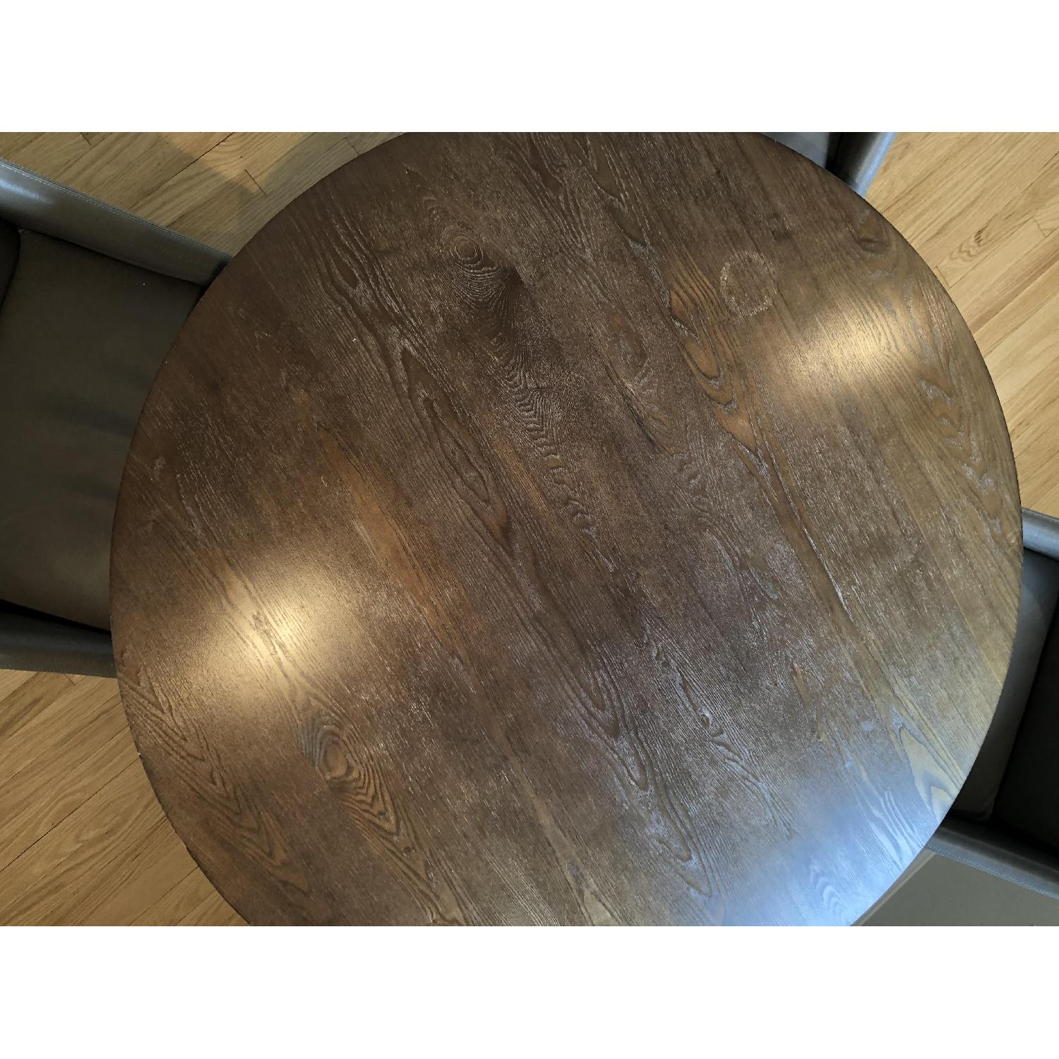 West Elm Round Dining Table w/ 4 Chairs - image-3