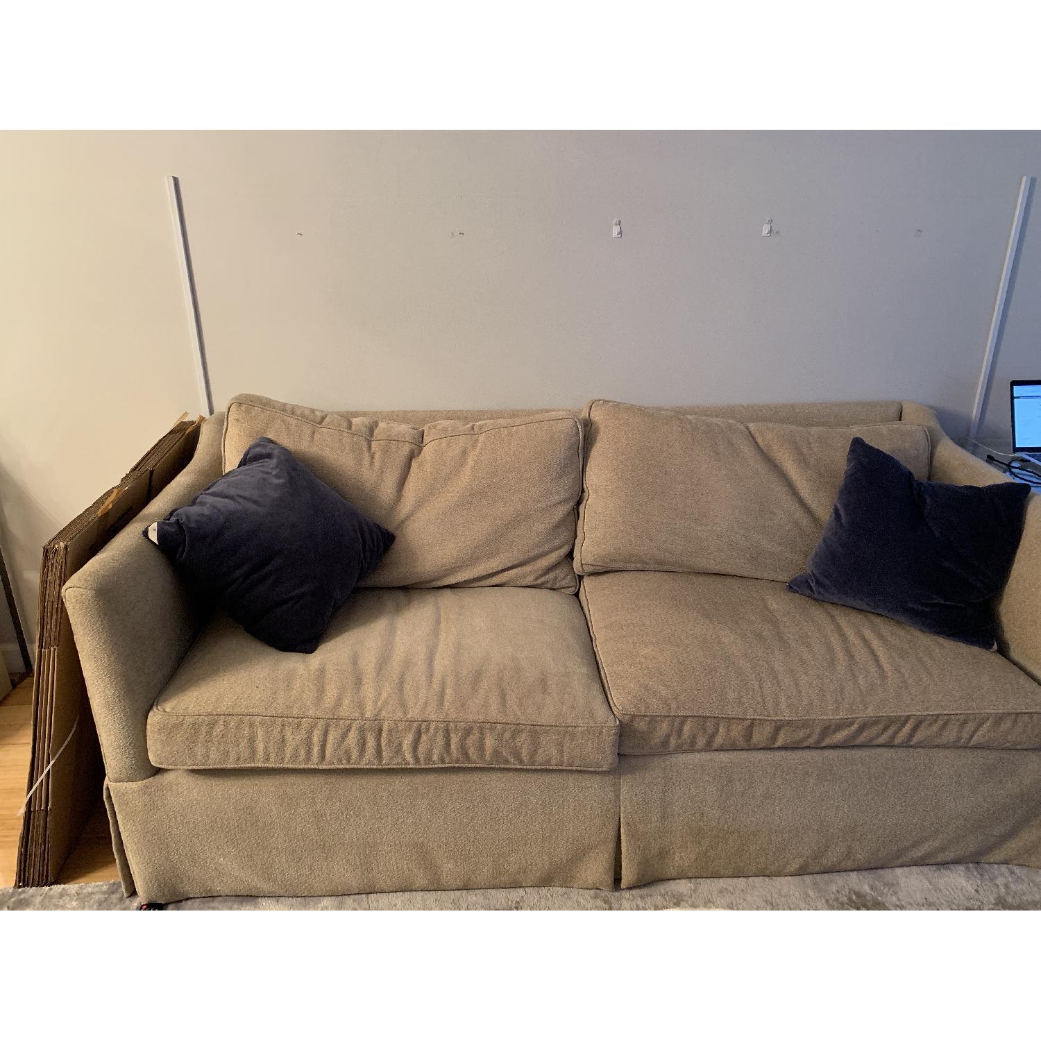 Slipcovered Sleeper Sofa - image-1