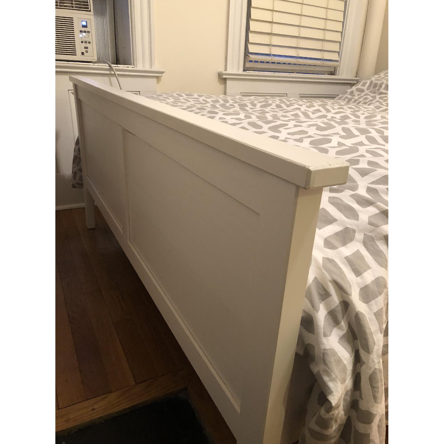 Ikea Hemnes Full Bed Frame w/ Luroy Slatted Bed Base AptDeco