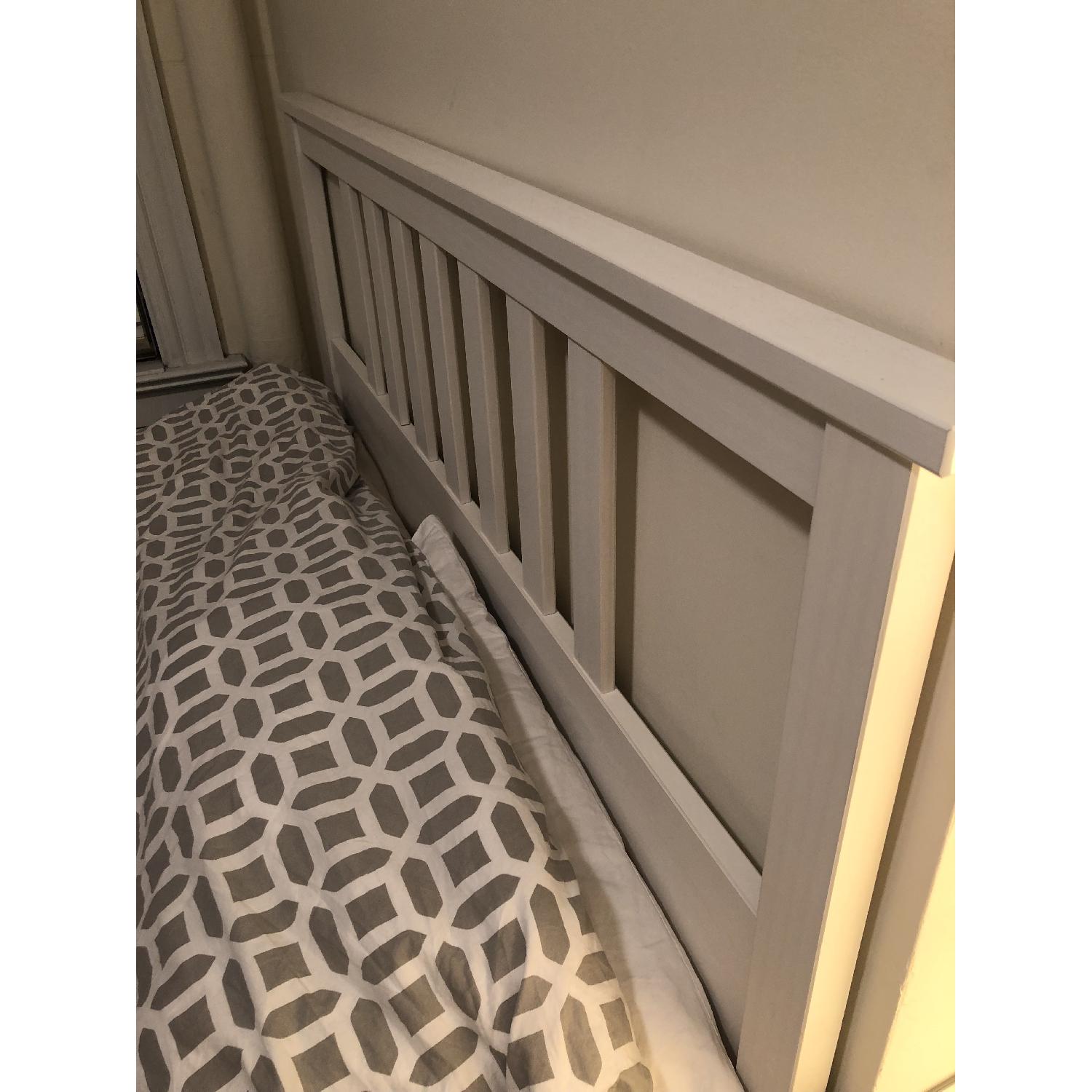 Ikea Hemnes Full Bed Frame w/ Luroy Slatted Bed Base AptDeco