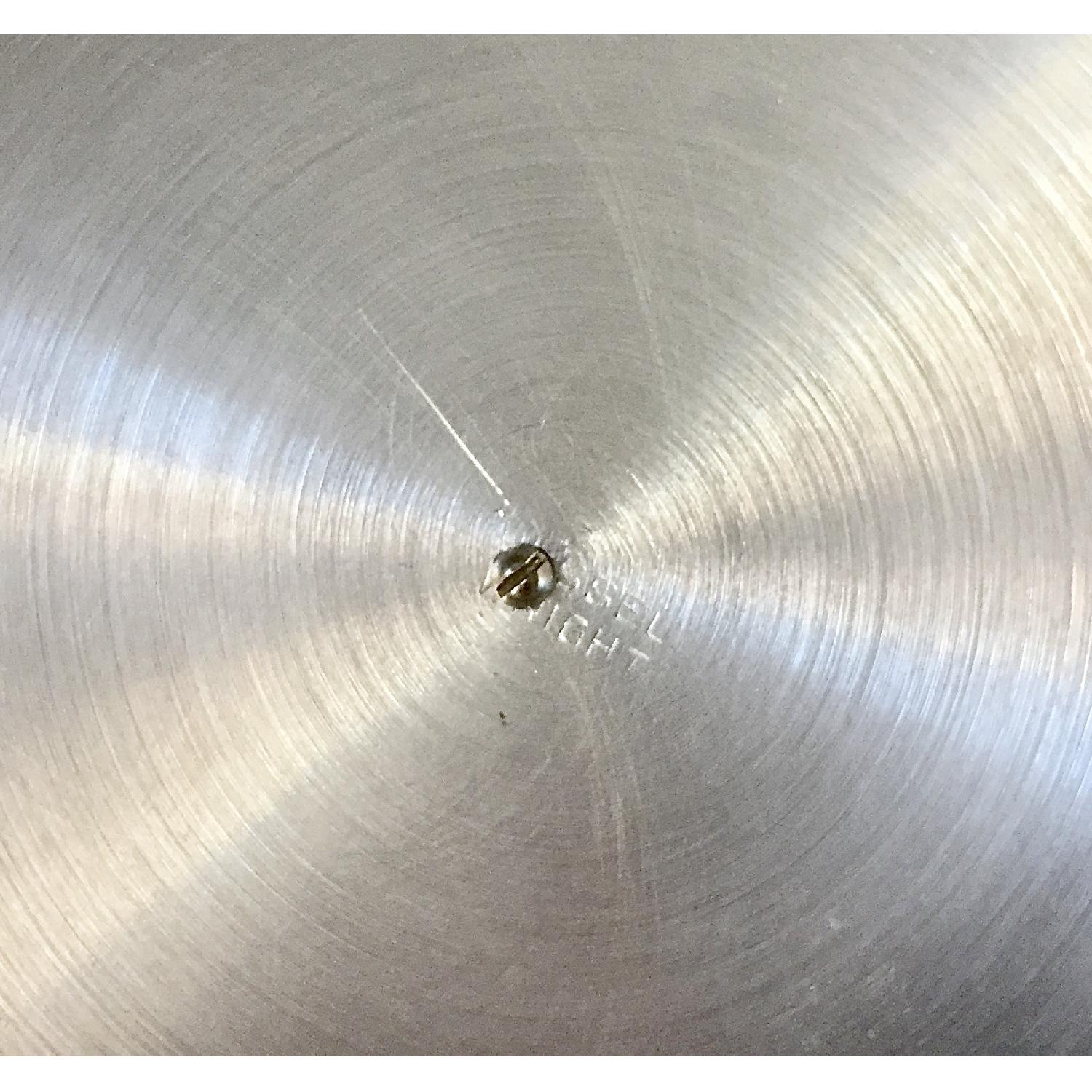 Vintage Russel Wright Spun Aluminum Cheese & Cracker Board - image-4