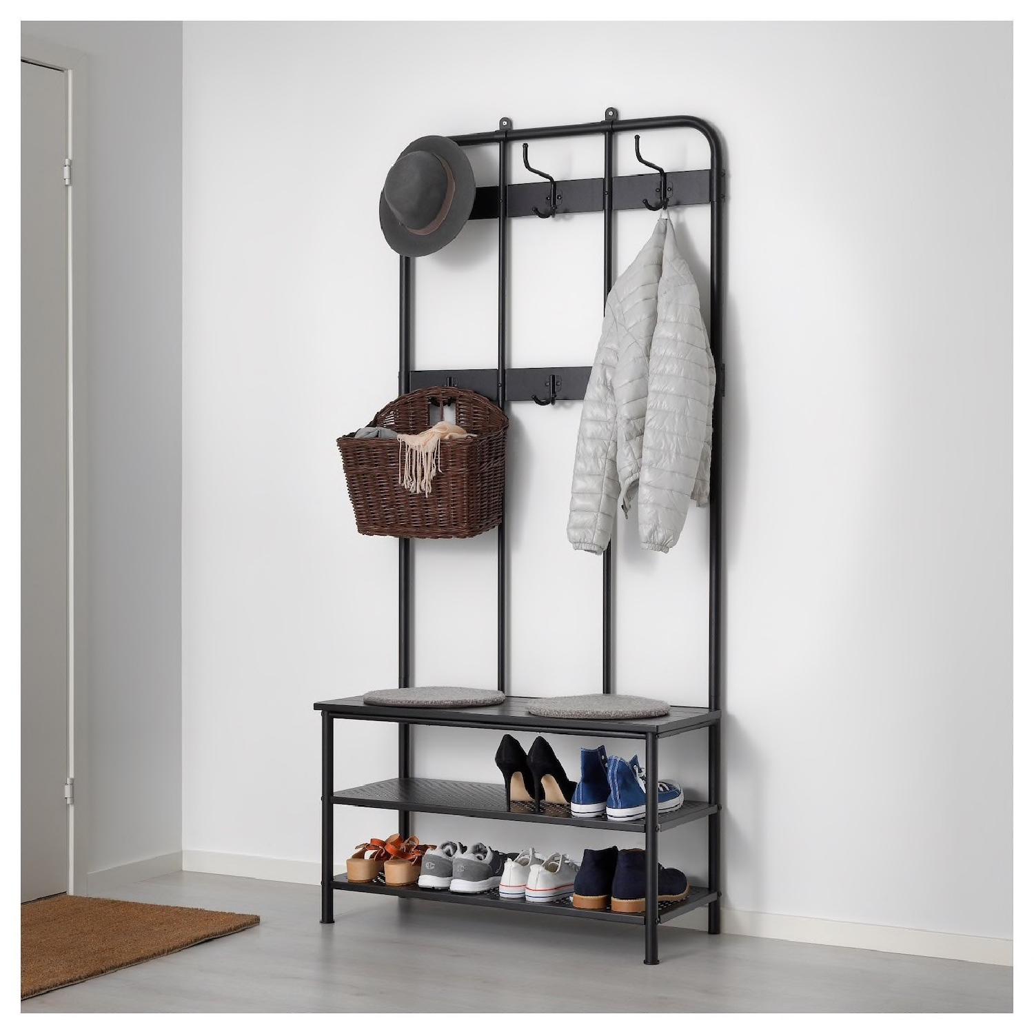 Ikea Pinnig Coat Rack w/ Shoe Storage - image-2