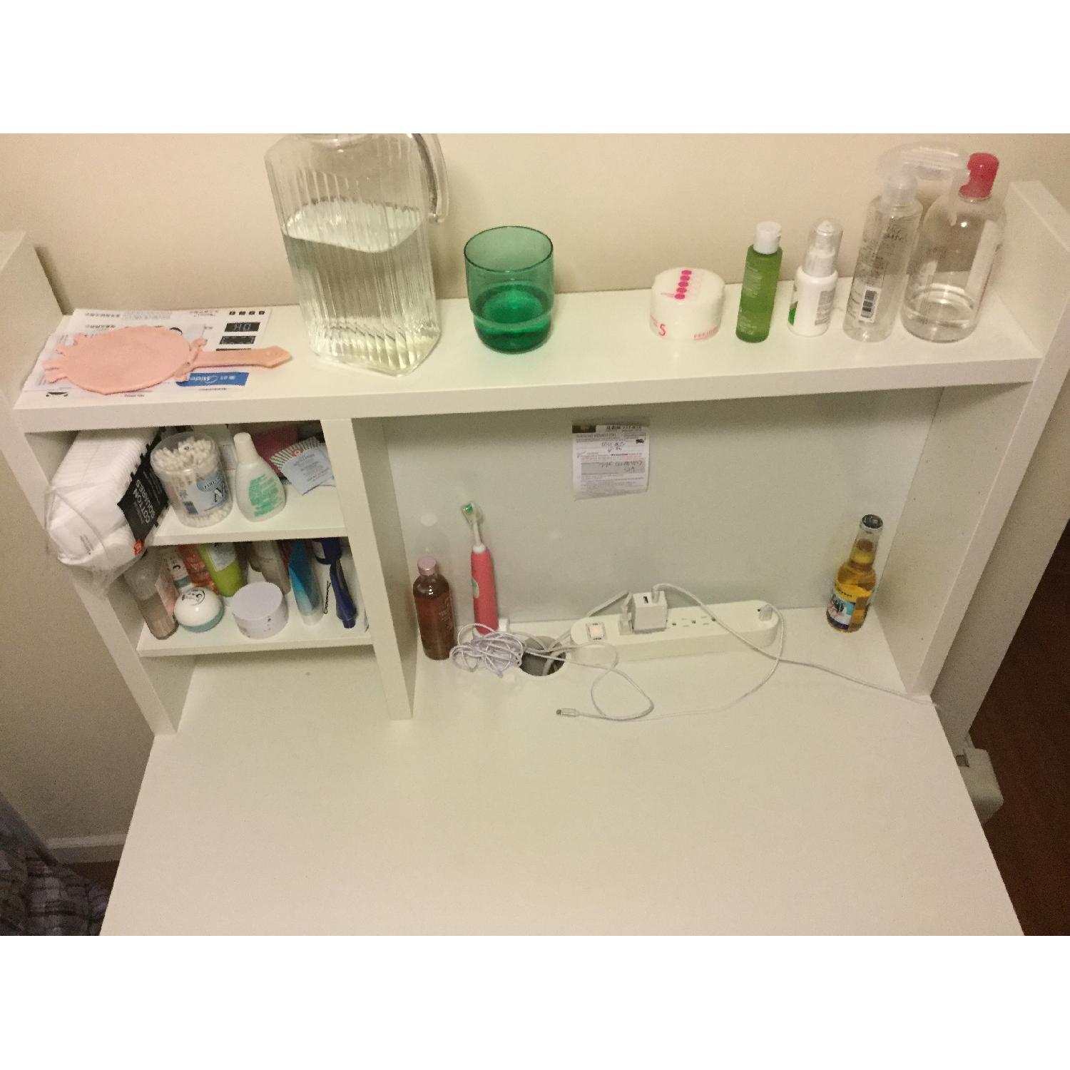 Ikea Micke Desk w/ Add On Unit - image-4