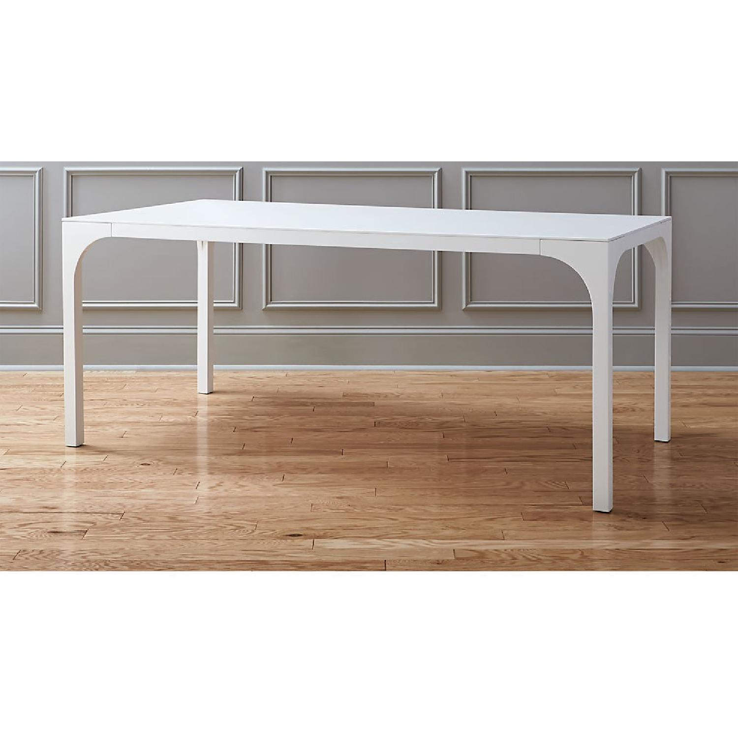 CB2 Aqua Virgo White Lacquer Table - image-1
