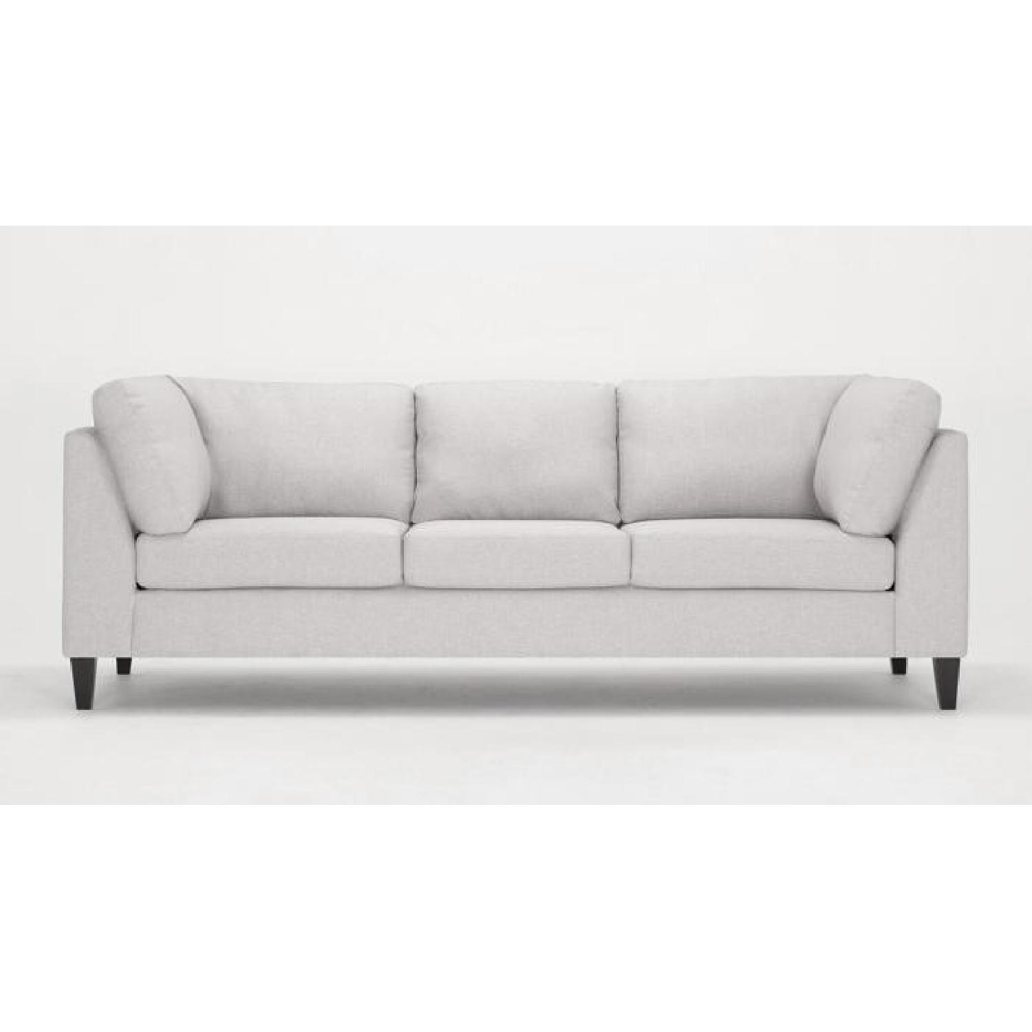 EQ3 Salema White Fabric Sofa - image-5
