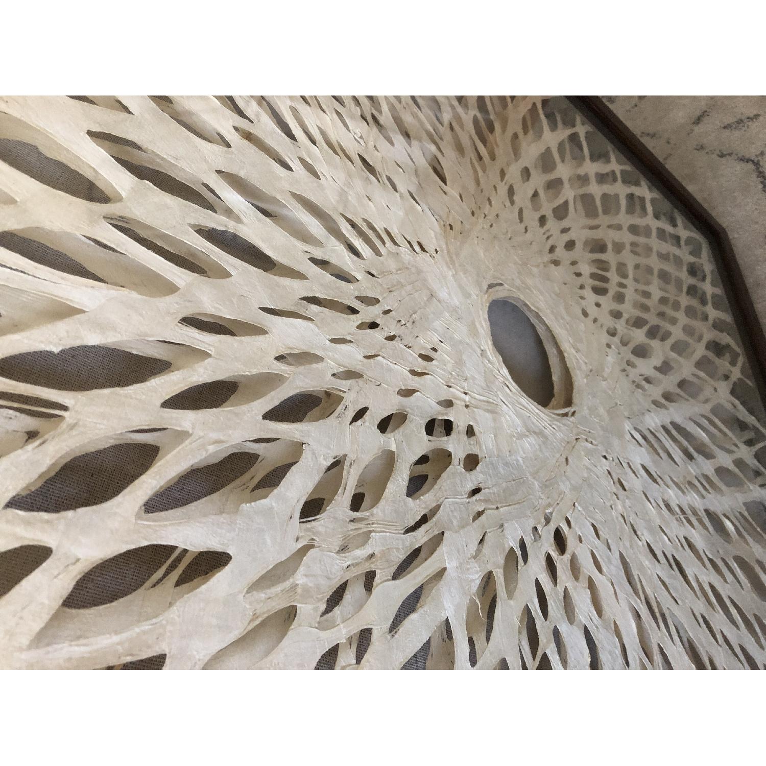 World Market Rice Paper Spiral Shadow Box Wall Art AptDeco