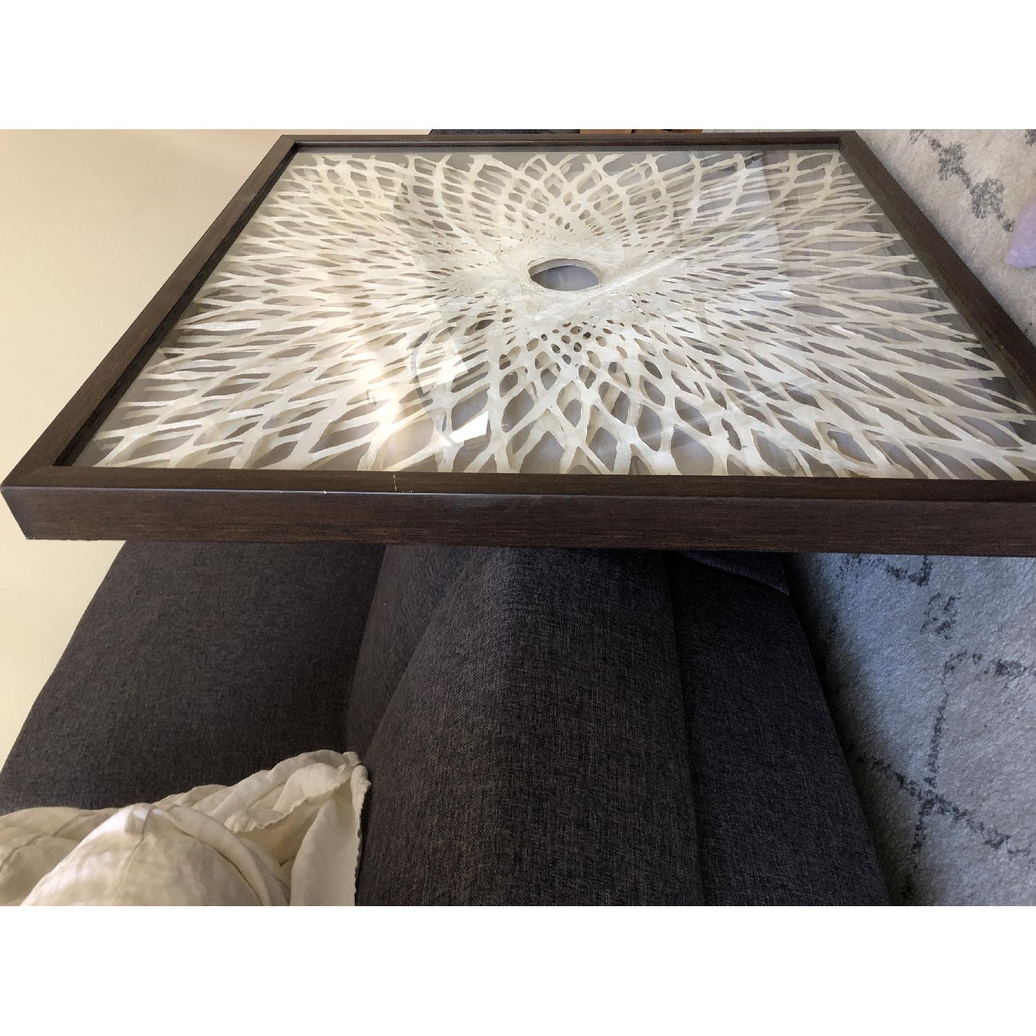 World Market Rice Paper Spiral Shadow Box Wall Art AptDeco