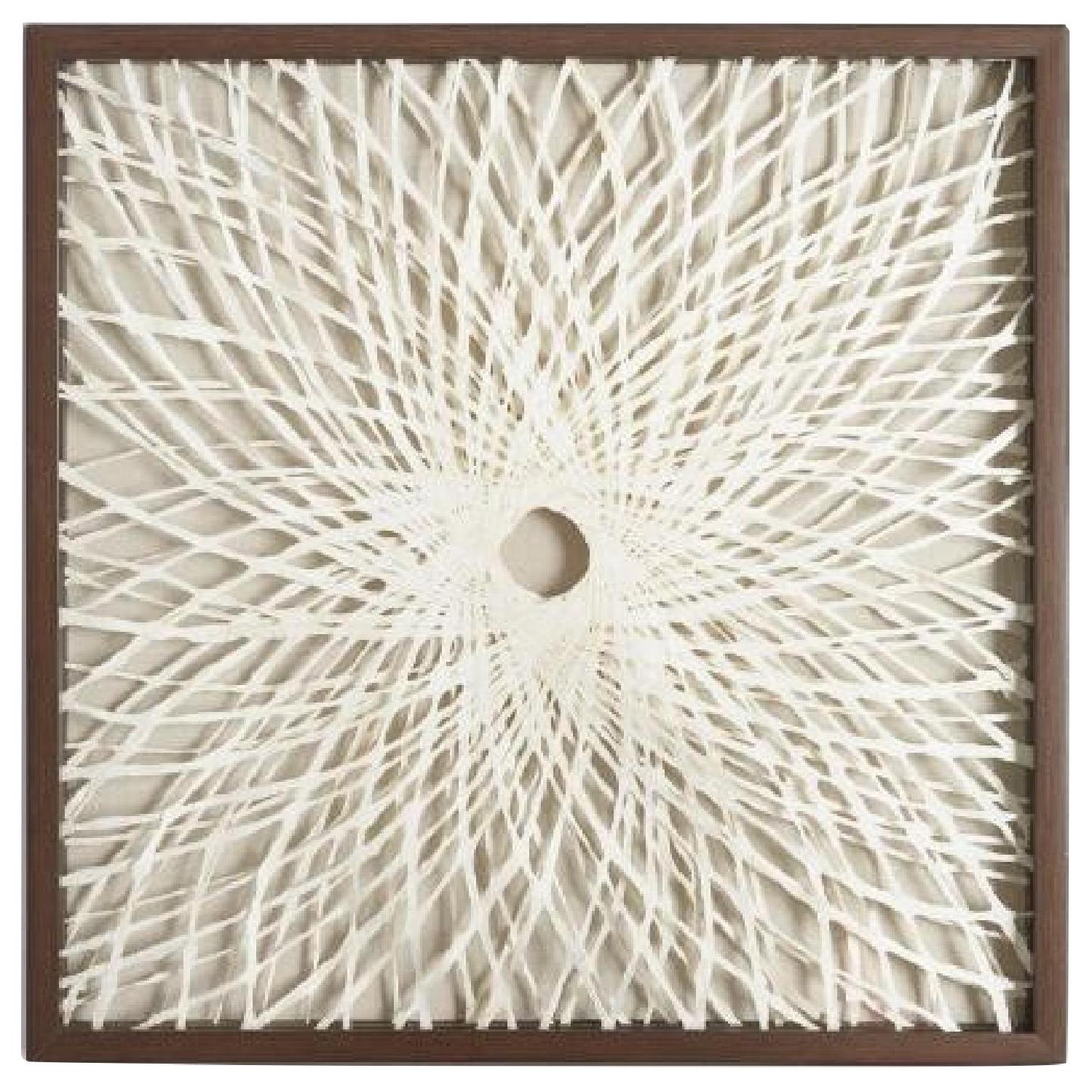 World Market Rice Paper Spiral Shadow Box Wall Art AptDeco