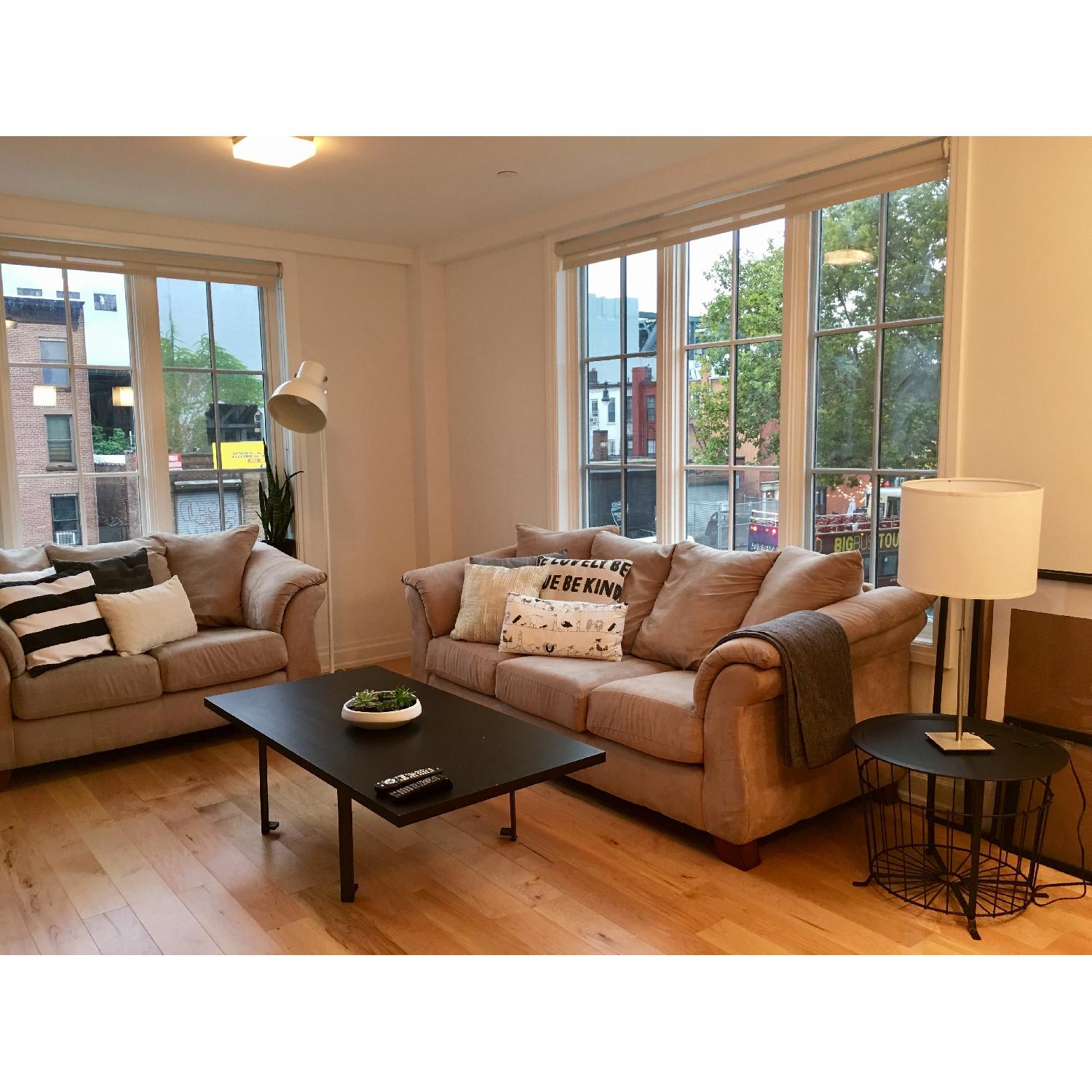 Ashley Darcy Loveseat in Stone - image-2