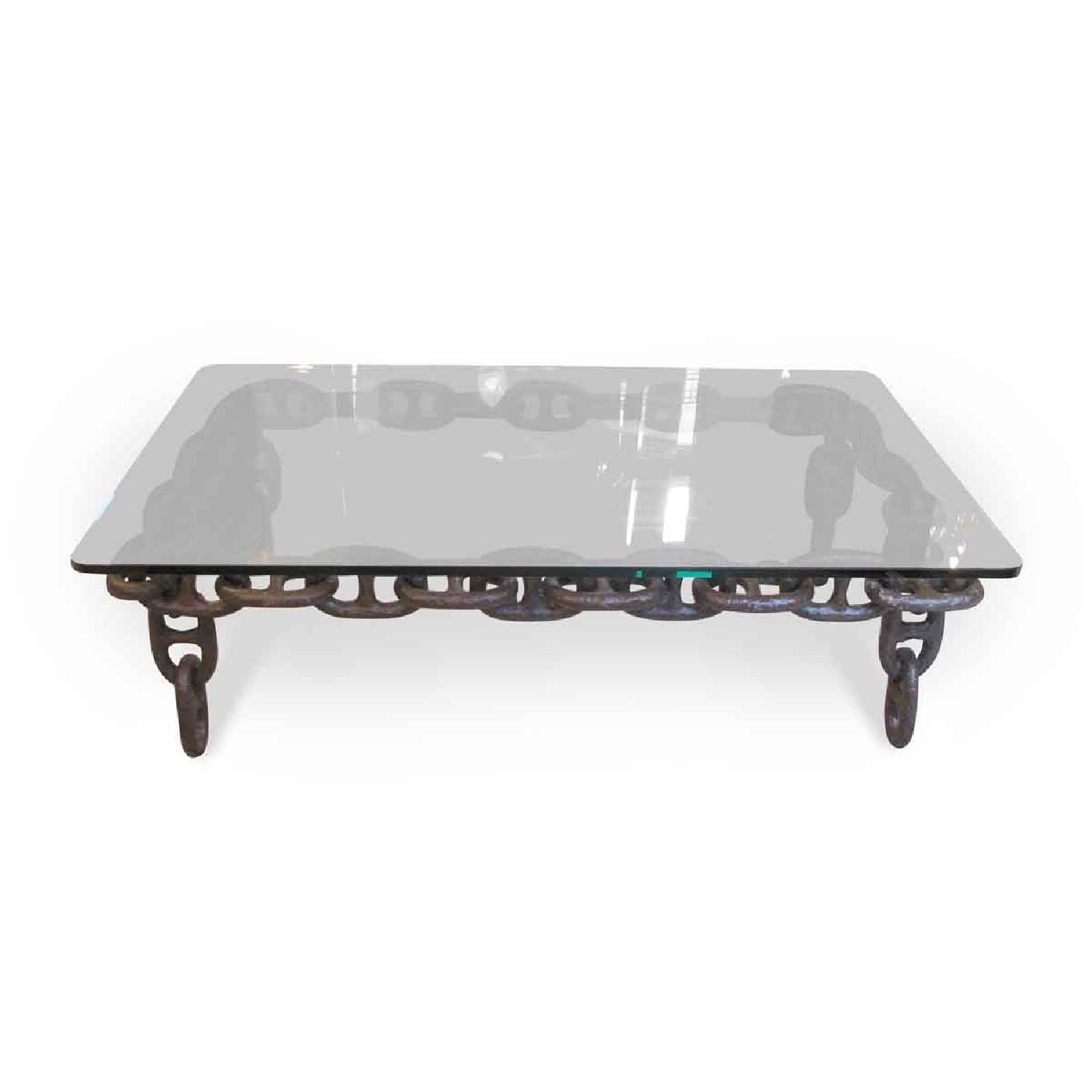 Olde Good Things Black & Glass Coffee Table - image-0