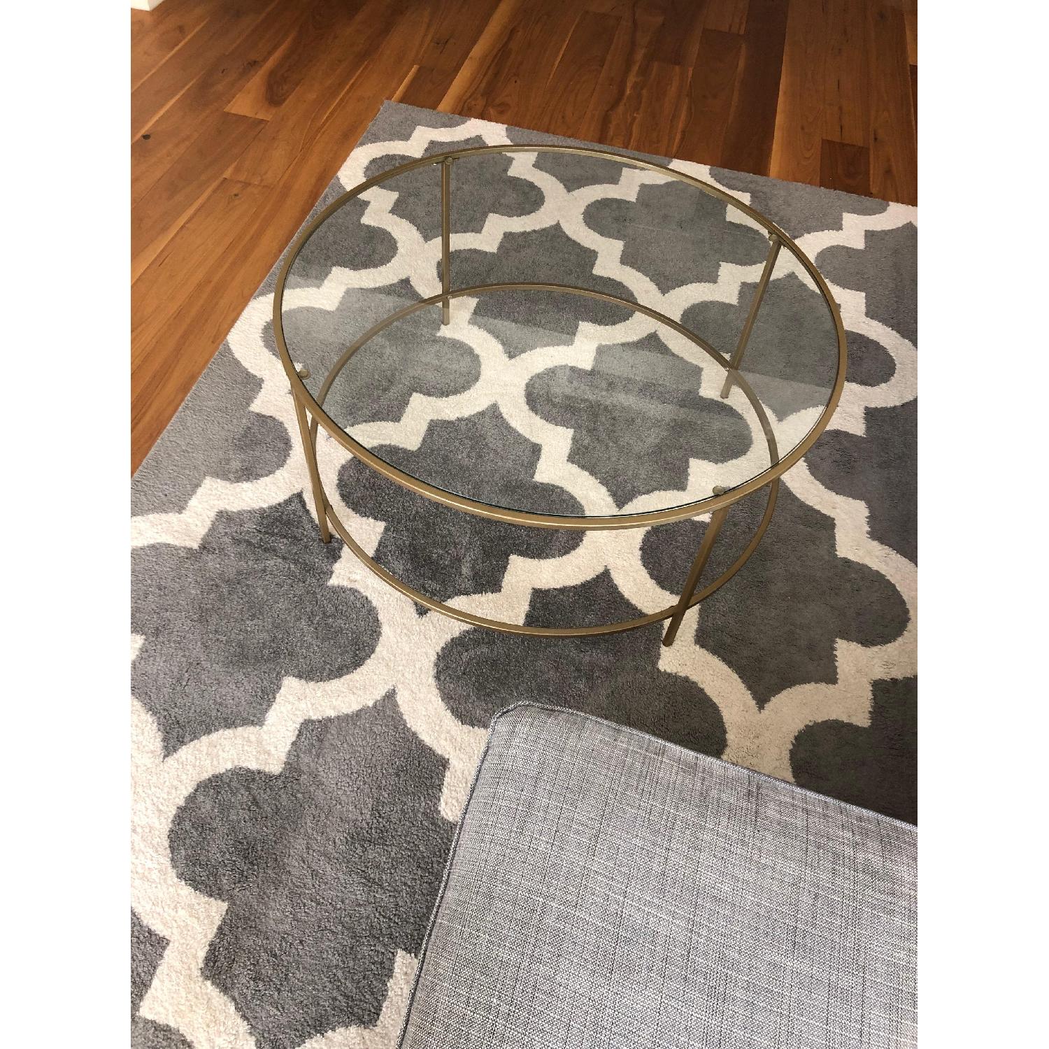 Ebern Designs Deford Round Gold Coffee Table - image-1