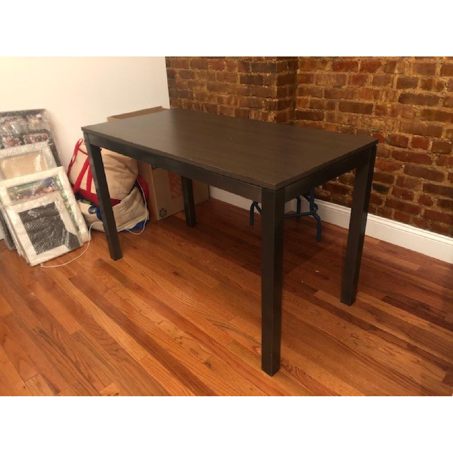 The Container Store Small Weathered Smoke Parsons Desk - image-3