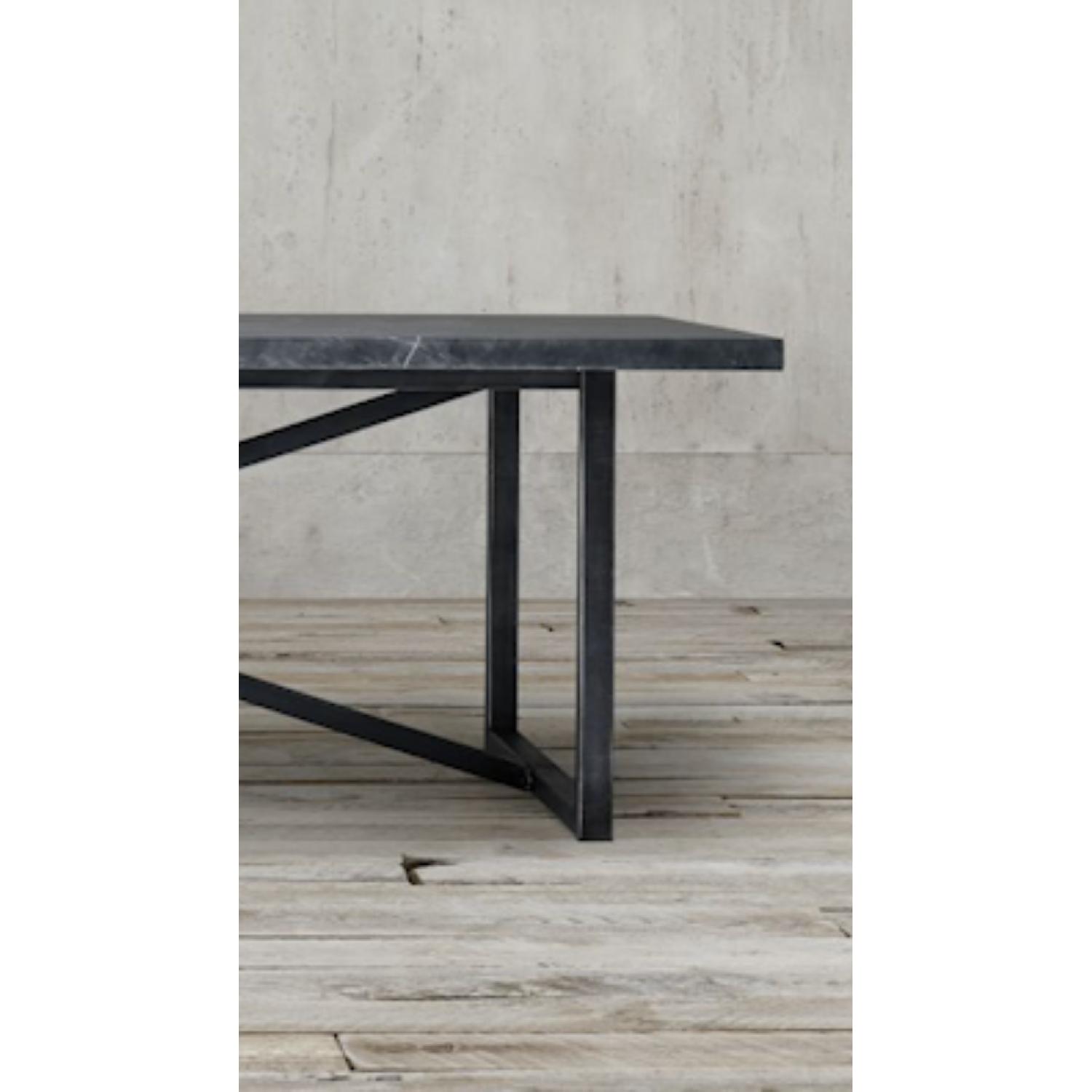 Restoration Hardware Marble Dining Table - image-2