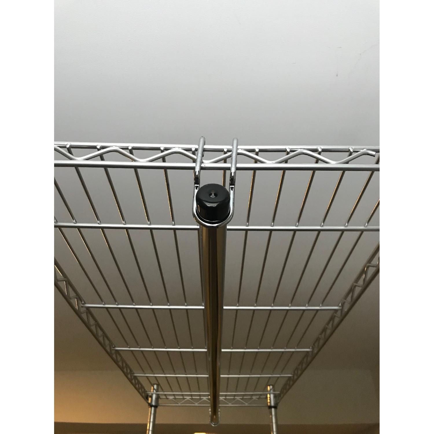 Container Store InterMetro Chrome Commercial Shelving Unit AptDeco