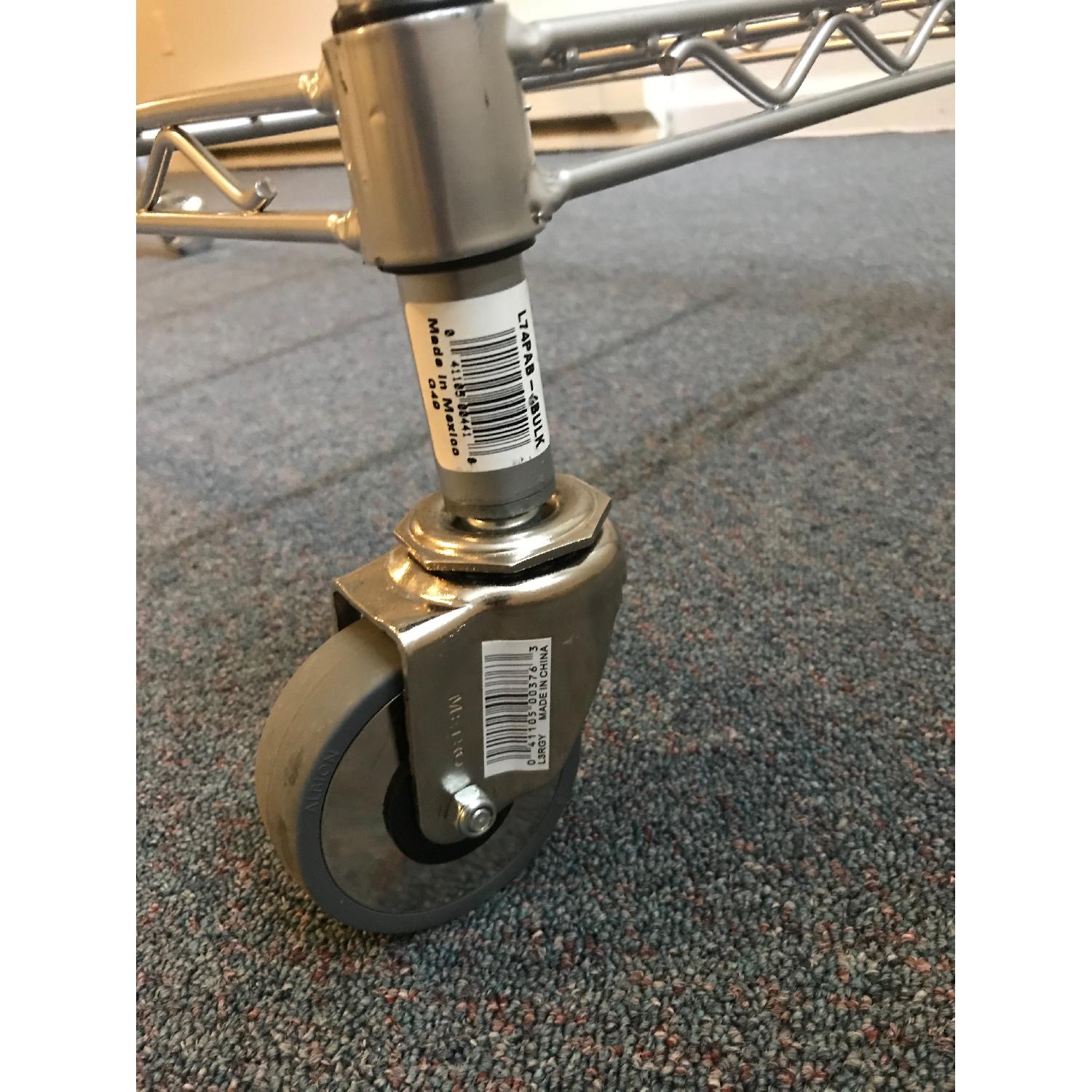 Container Store InterMetro Chrome Commercial Shelving Unit AptDeco