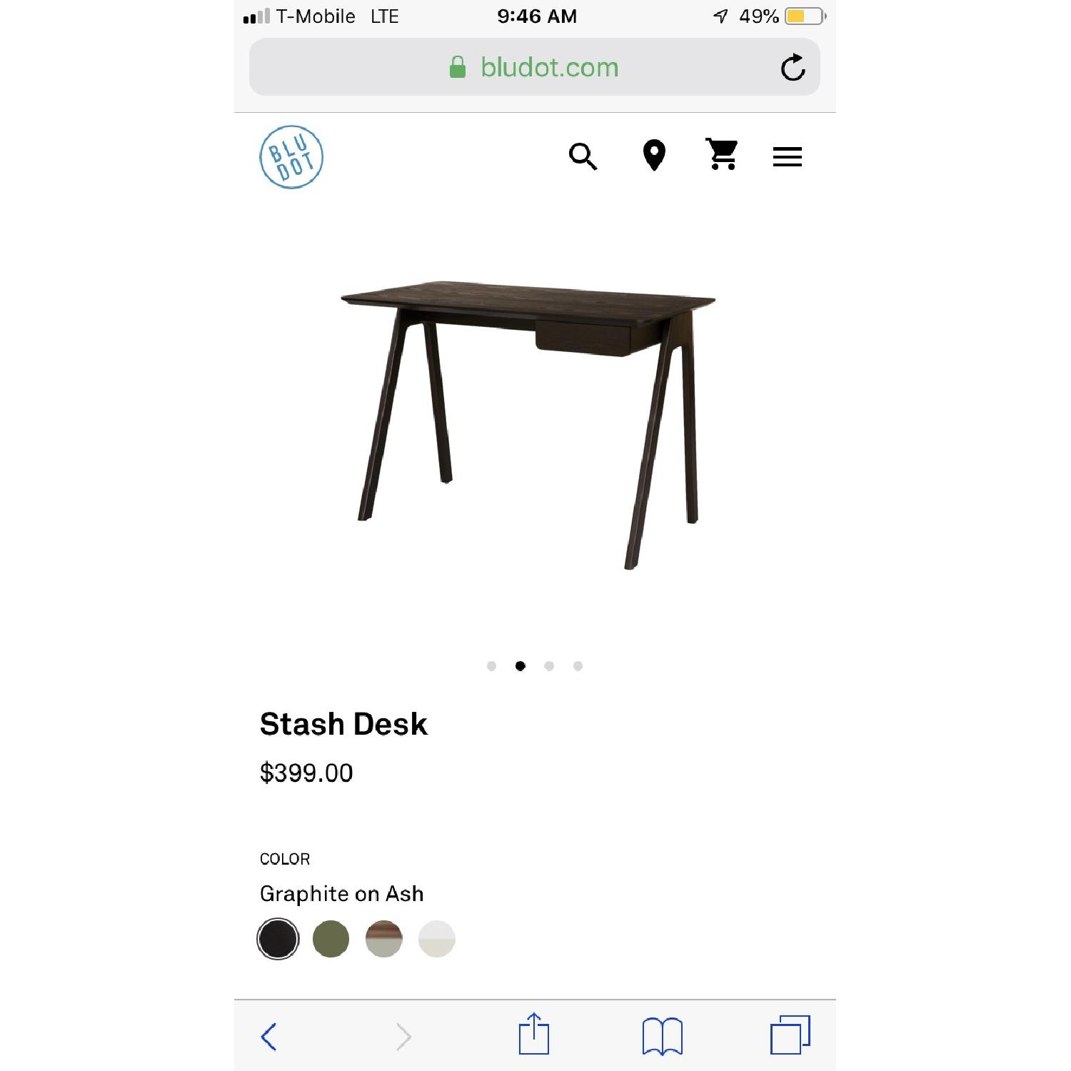 Blu Dot Stash Desk in Graphite on Ash - image-6