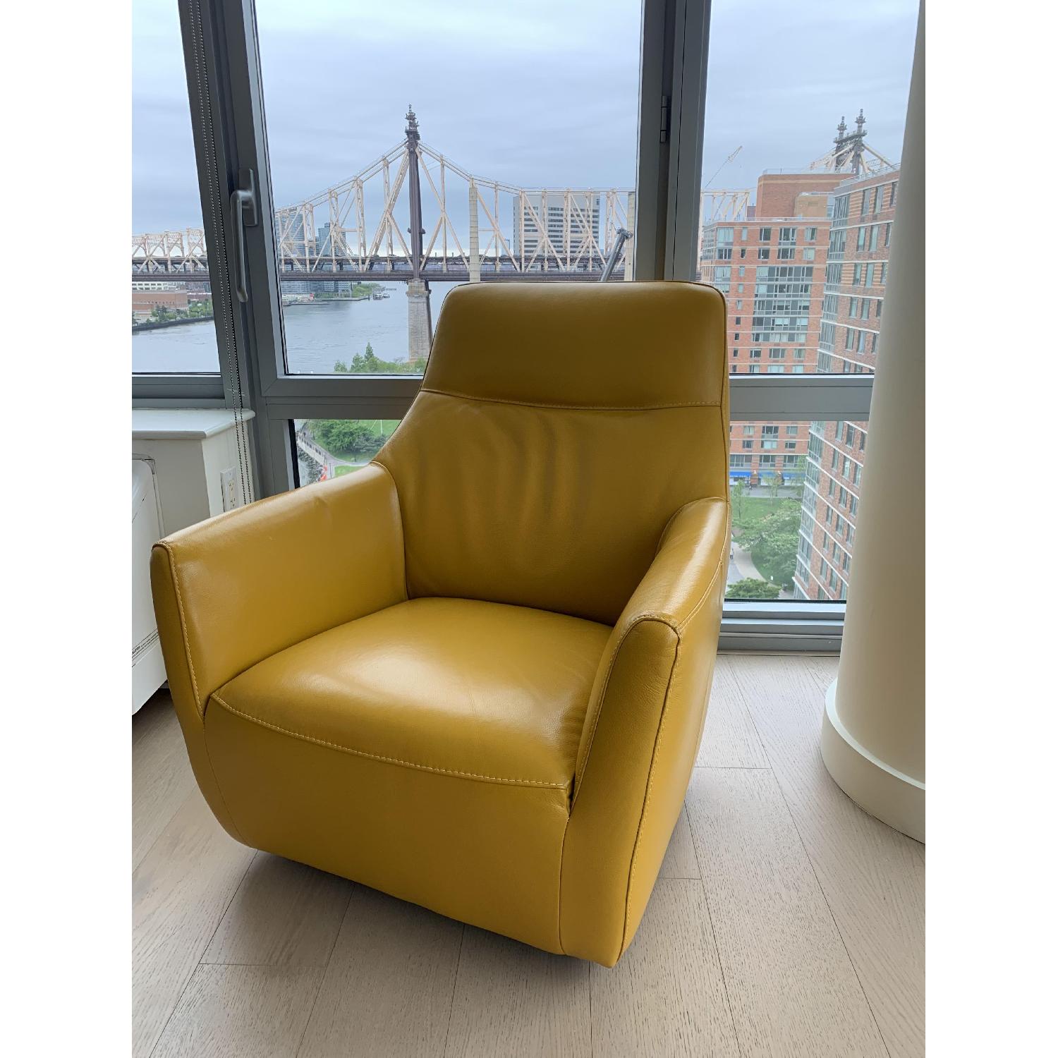 Macy's Ticino Leather Accent Chair - image-1