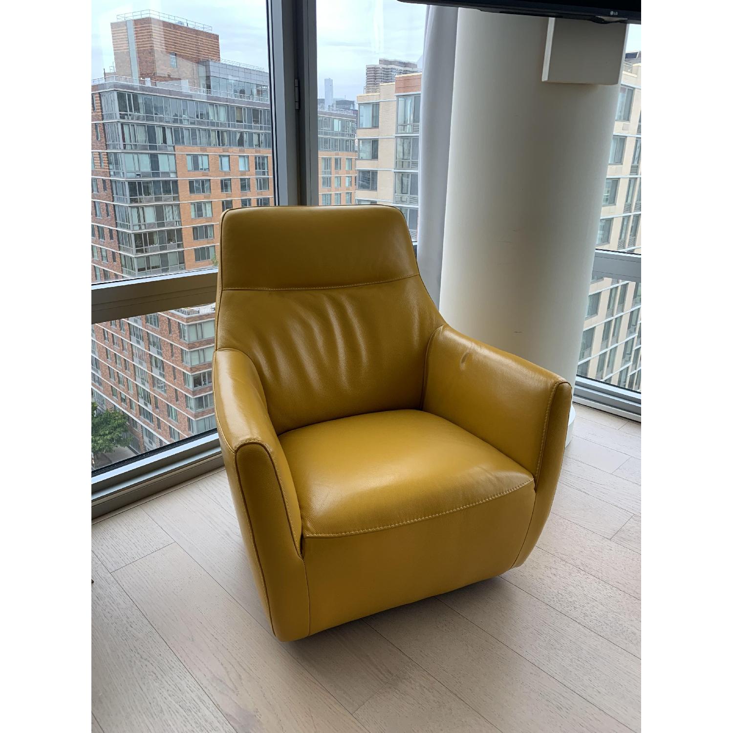 Macy's Ticino Leather Accent Chair - image-2