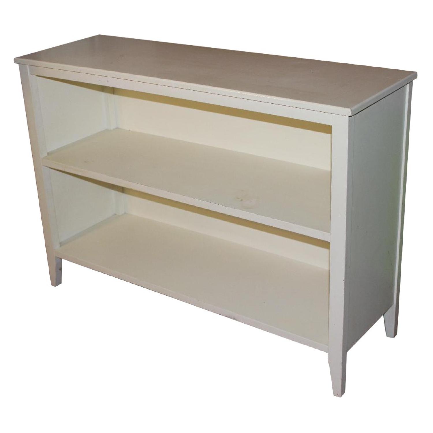 Pottery Barn Teen 2-Shelf Simply White Bookcase - image-0