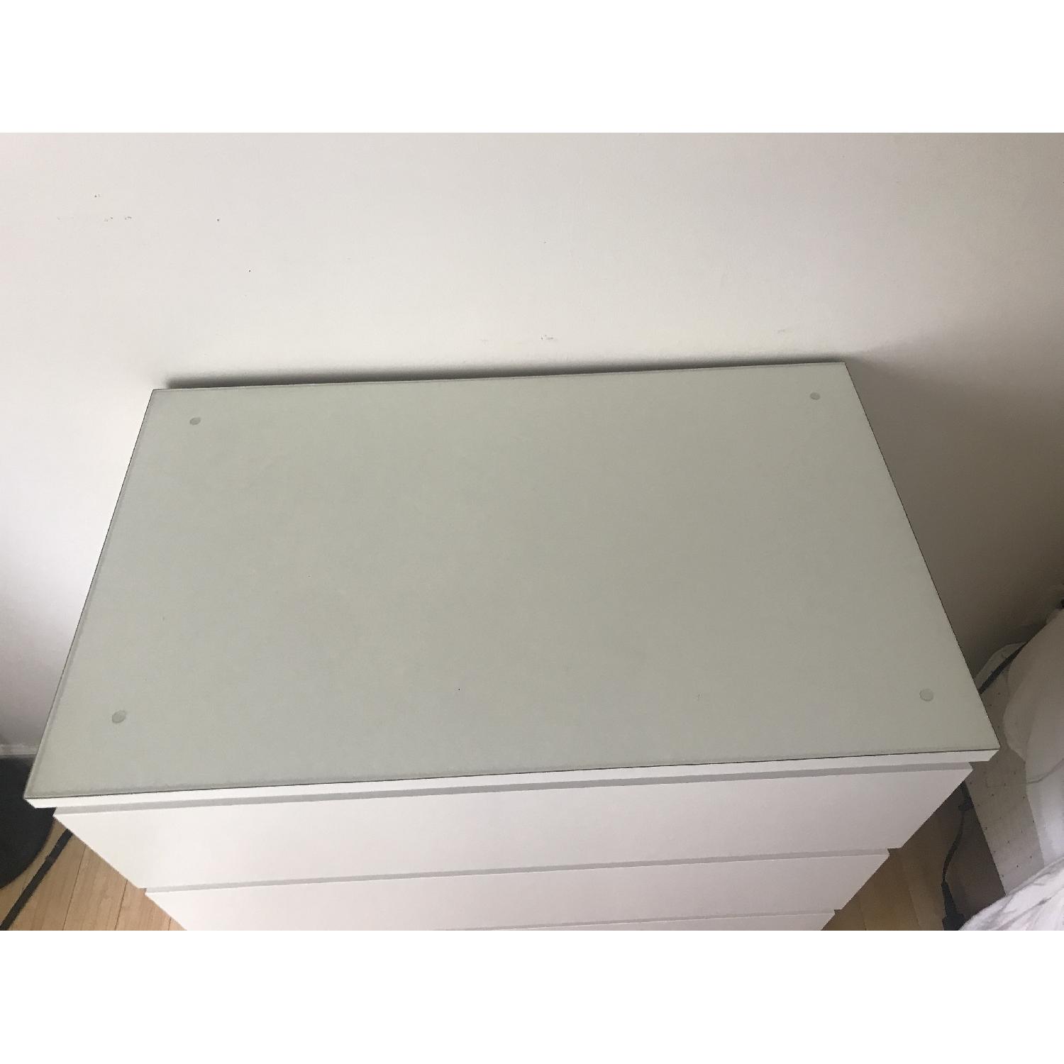 Ikea Malm 4-Drawer Chest w/ Glass Top - image-3
