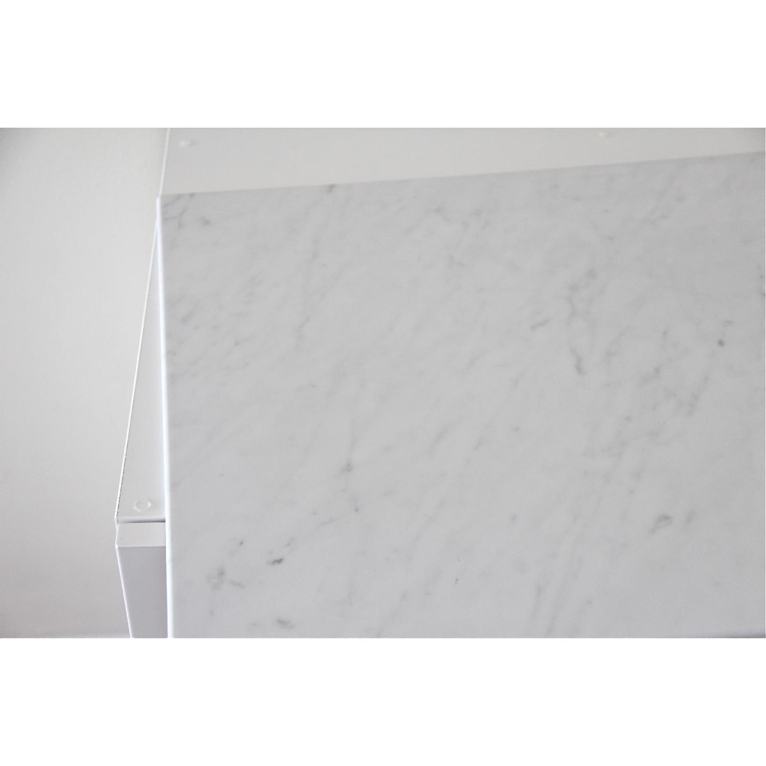 Ikea Besta Marble Panel Top Unit w/ High Gloss Doors - image-5
