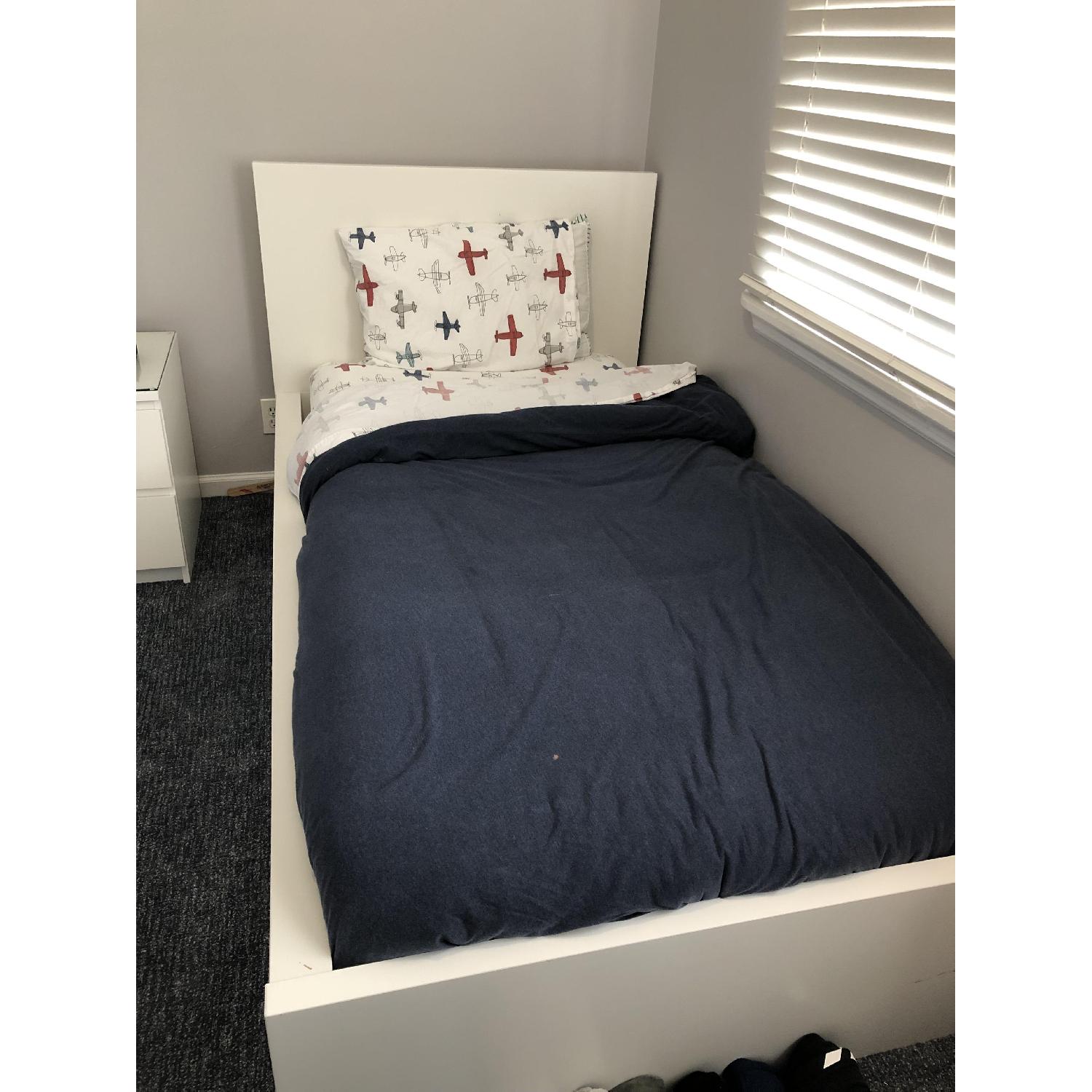 Ikea Malm Twin Size Bed w/ Storage - image-4