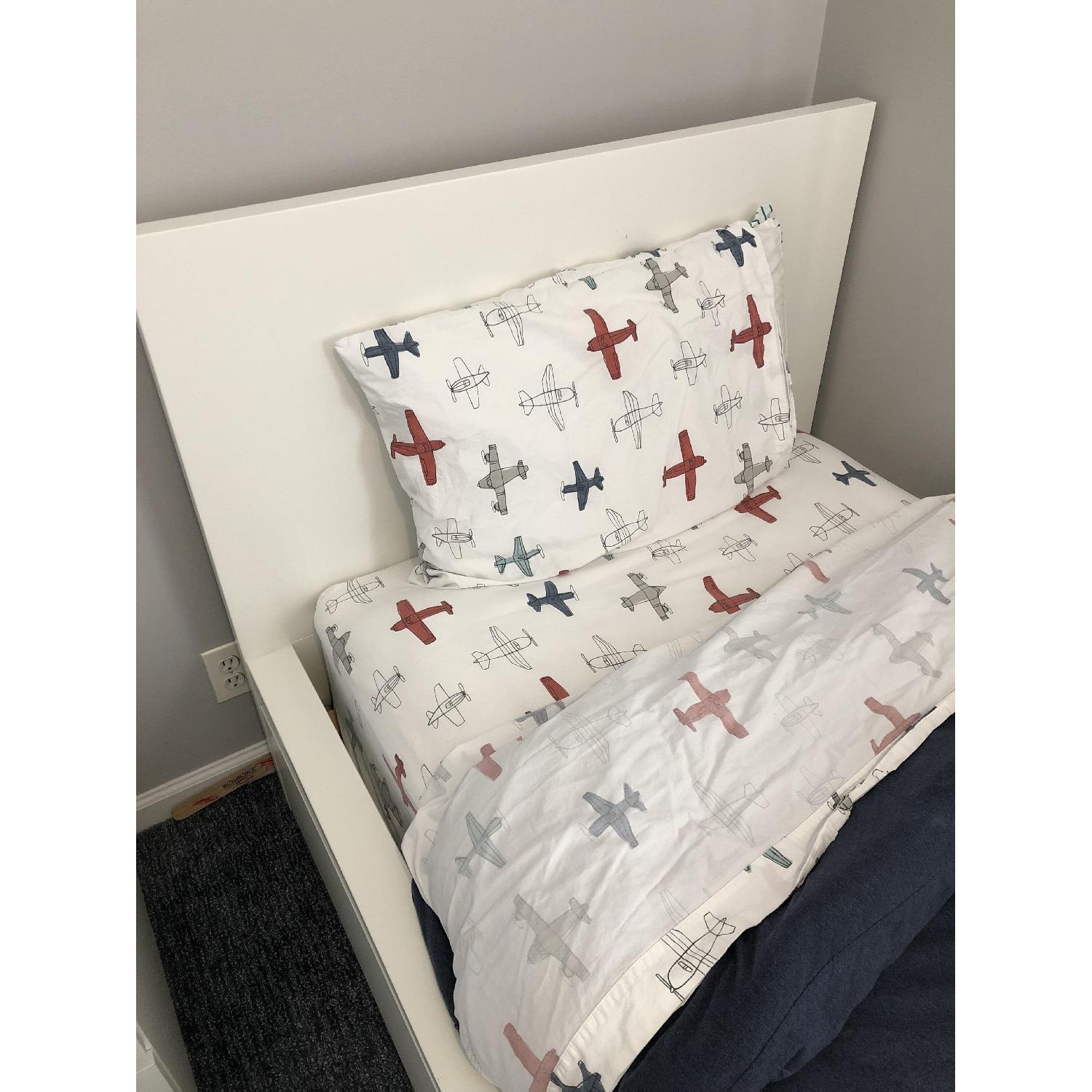 Ikea Malm Twin Size Bed w/ Storage - image-8