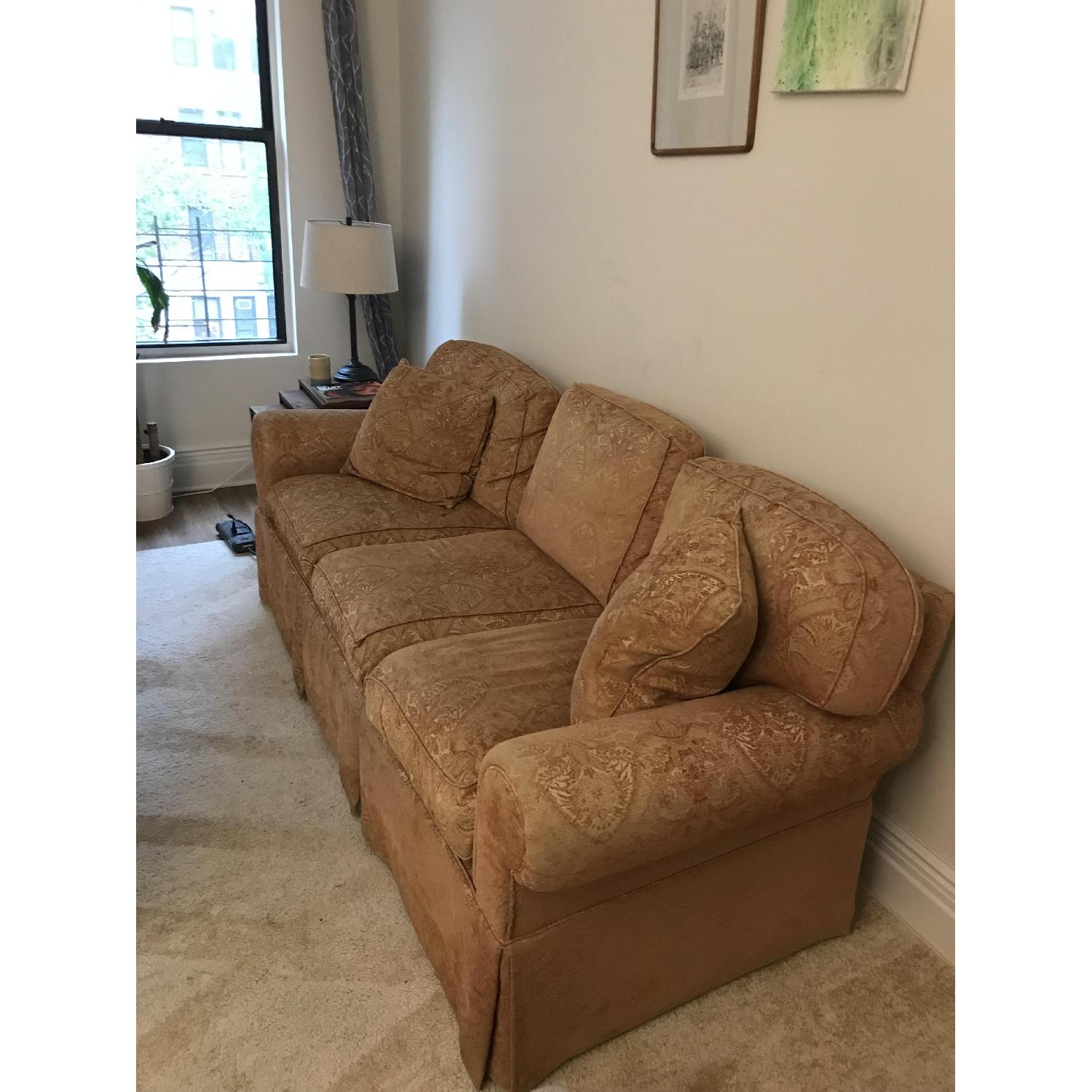 Ethan Allen Burnt Orange Sofa - image-2