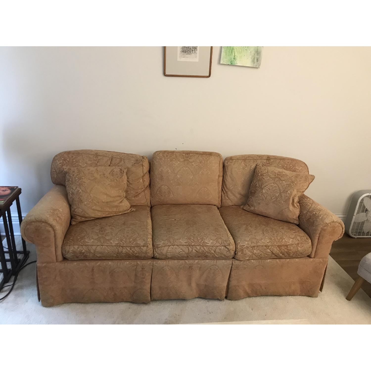 Ethan Allen Burnt Orange Sofa - image-3