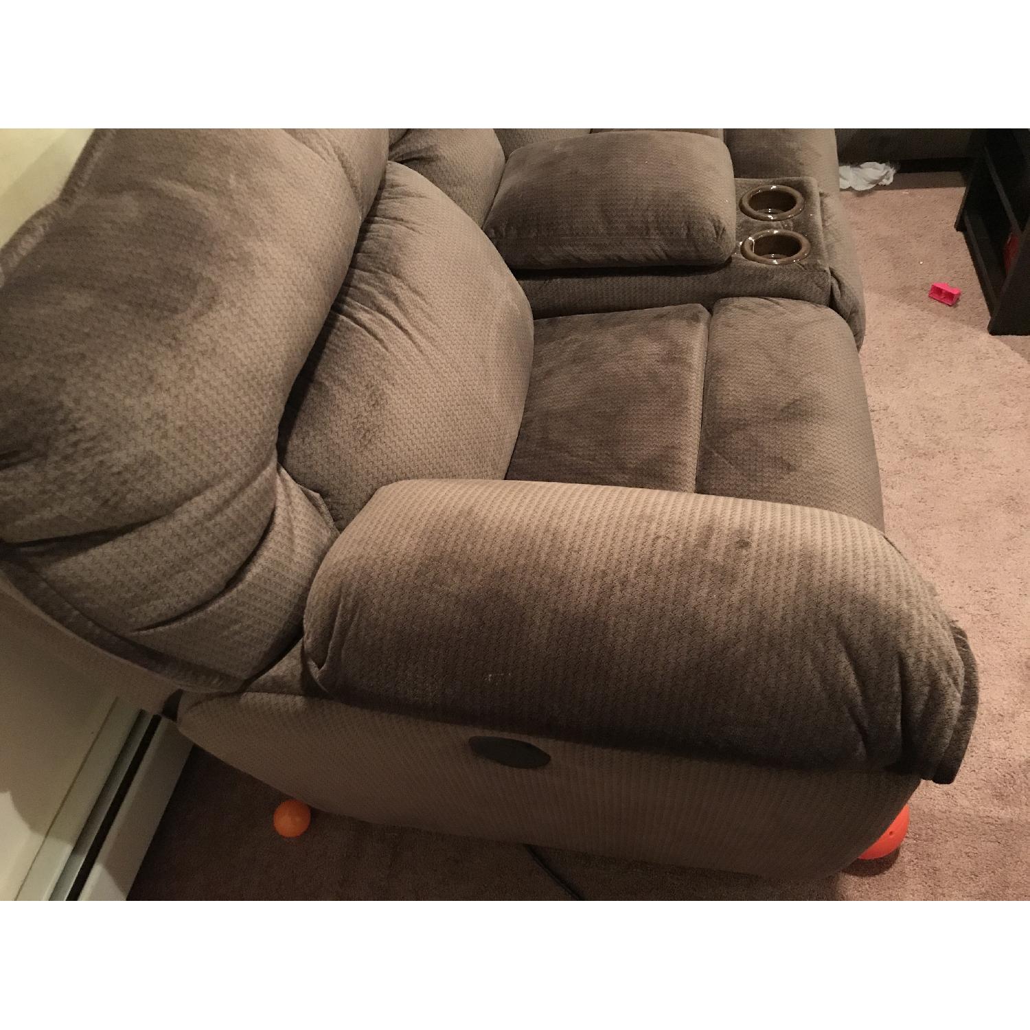 Bob's Brava Power Reclining Console Loveseat - image-3