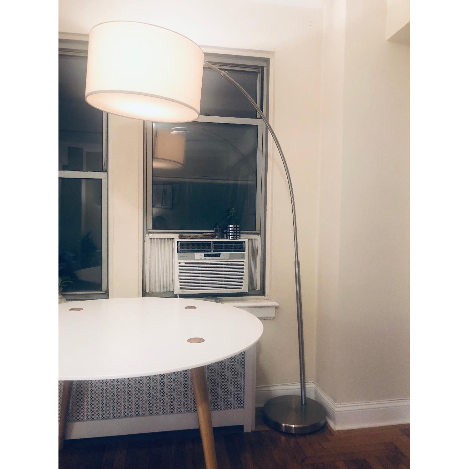 Cb2 Big Dipper Arc Brushed Nickel Floor Lamp Aptdeco