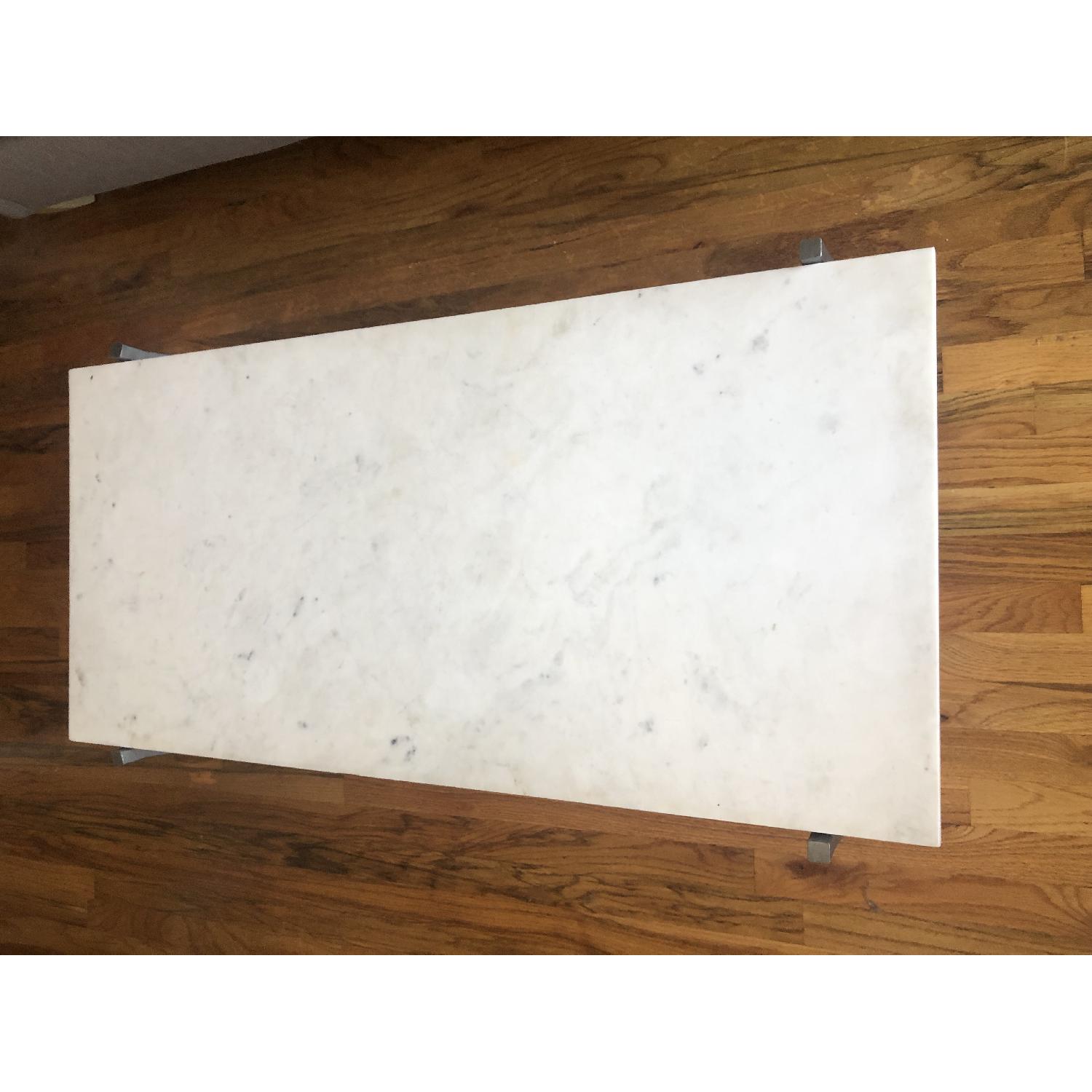 CB2 Slab Marble Coffee Table AptDeco