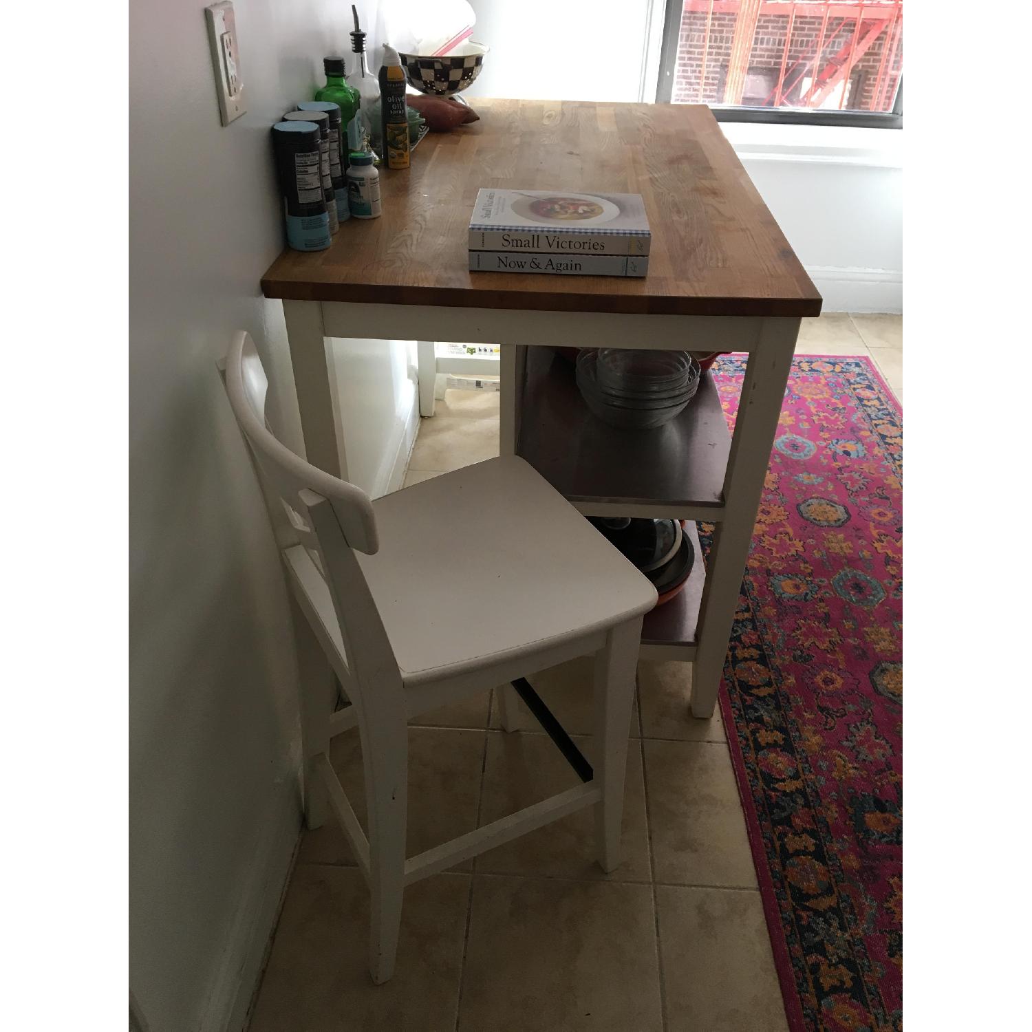 Ikea Stenstorp Butcher Block Kitchen Island - image-2