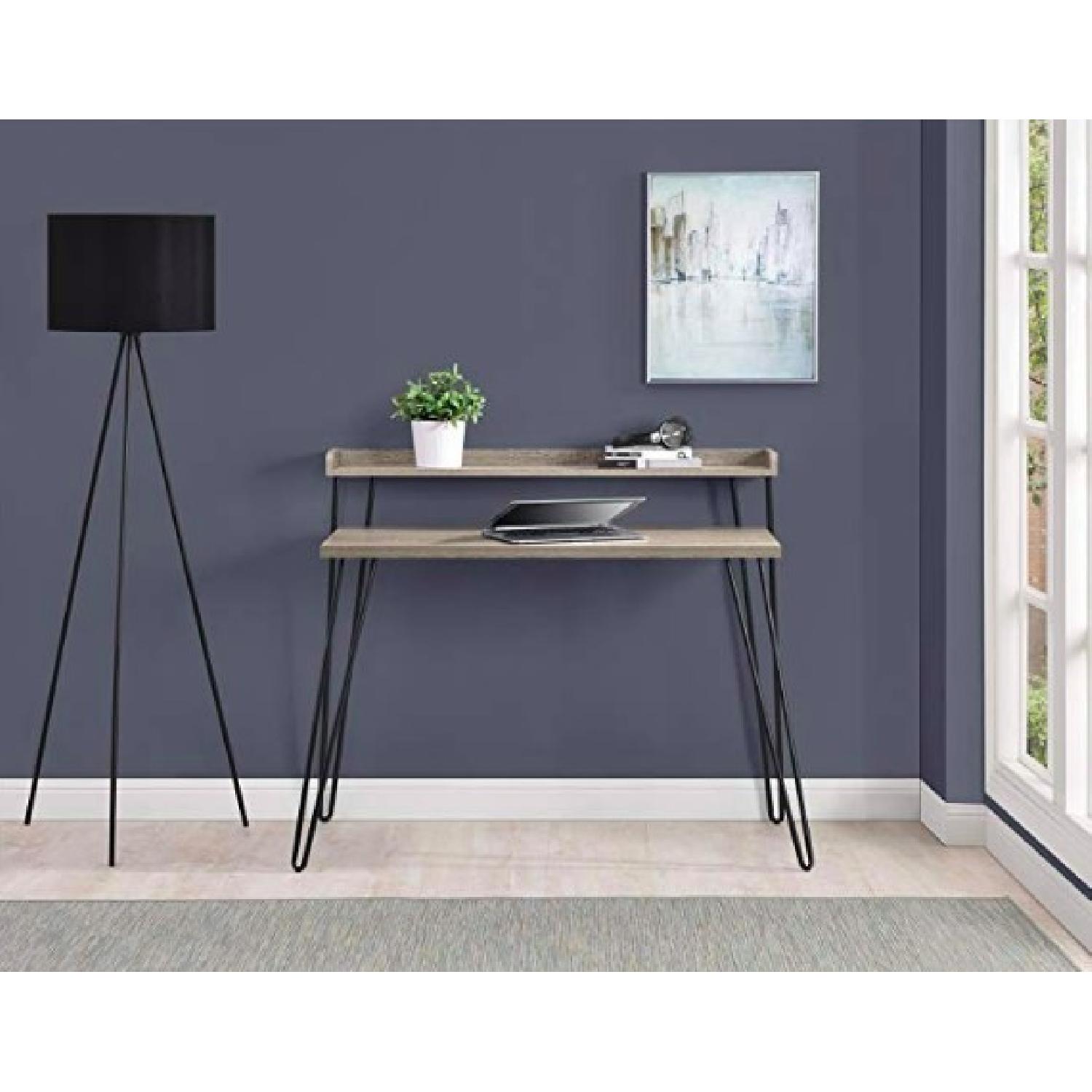 Grey Wash Wood Desk - image-3