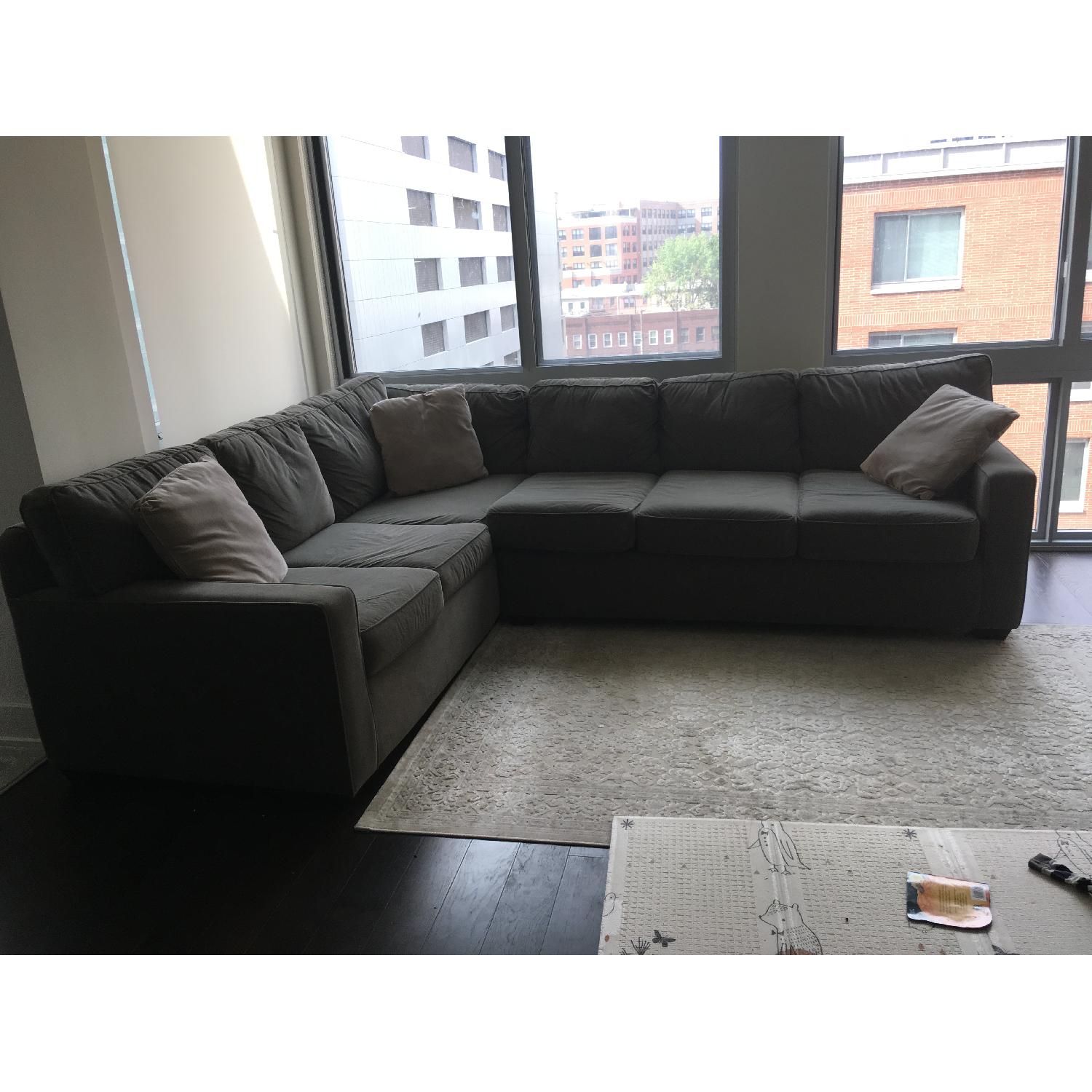 Jennifer Convertibles L-Shaped Sleeper Sectional Sofa - image-3