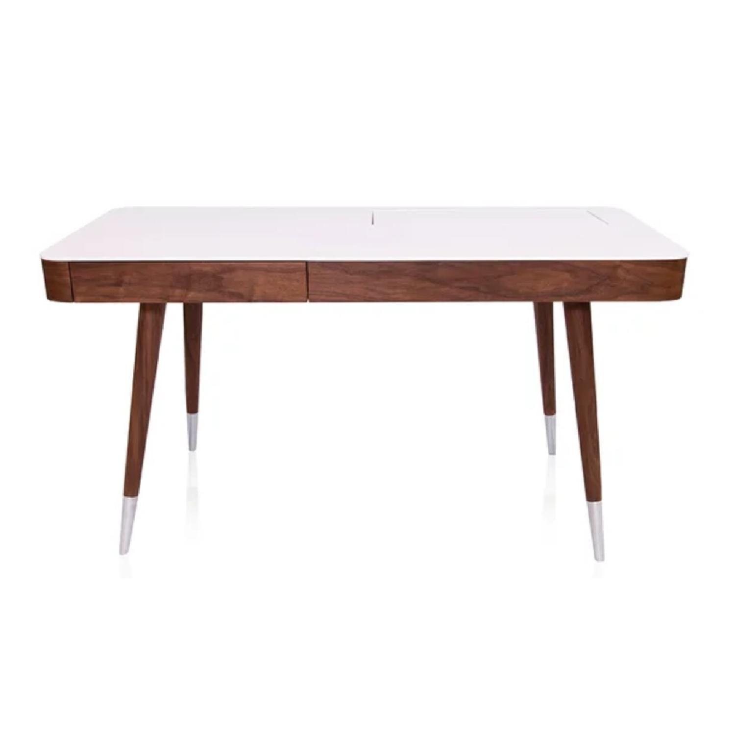 Modani Linea Office Desk in Walnut - image-0